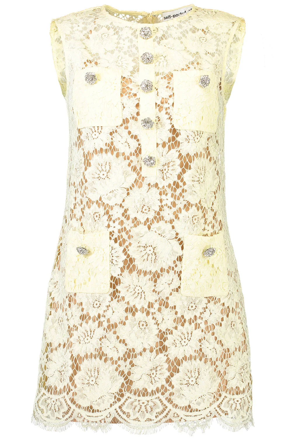 Sleeveless Fine Mini Dress - 1