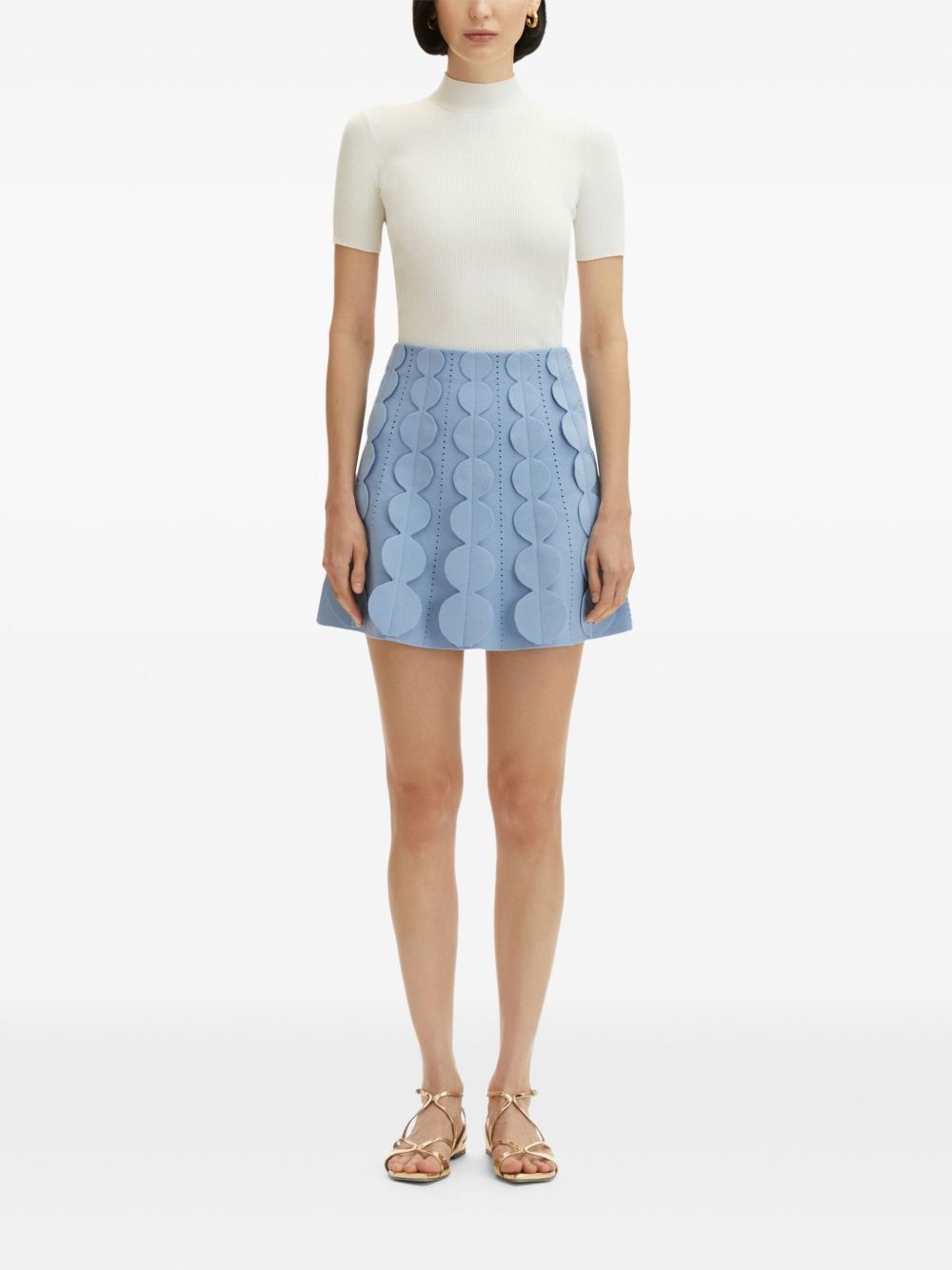 Geometric Circle knitted skirt - 2