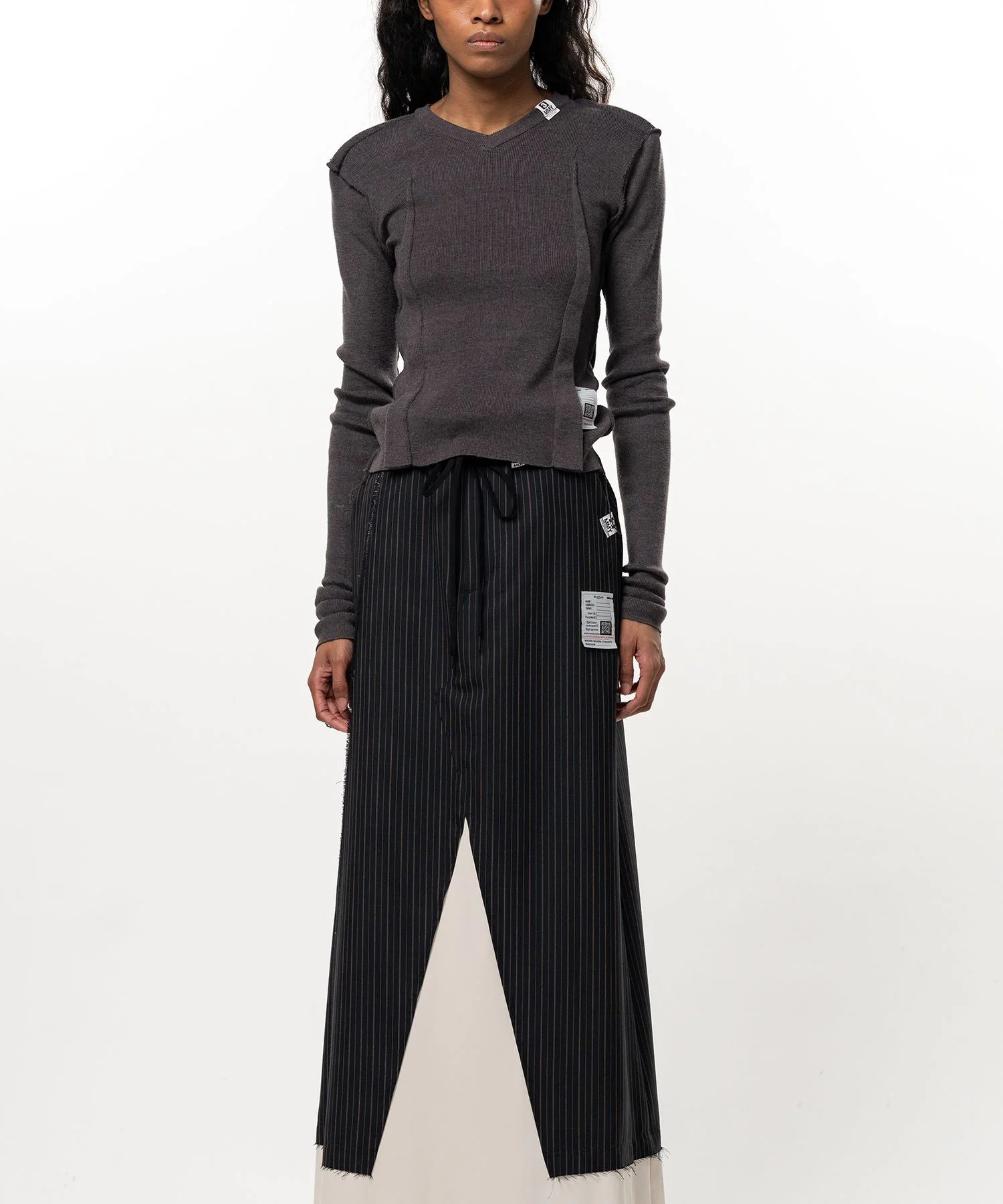 Inside-Out Knit Sweater - 1