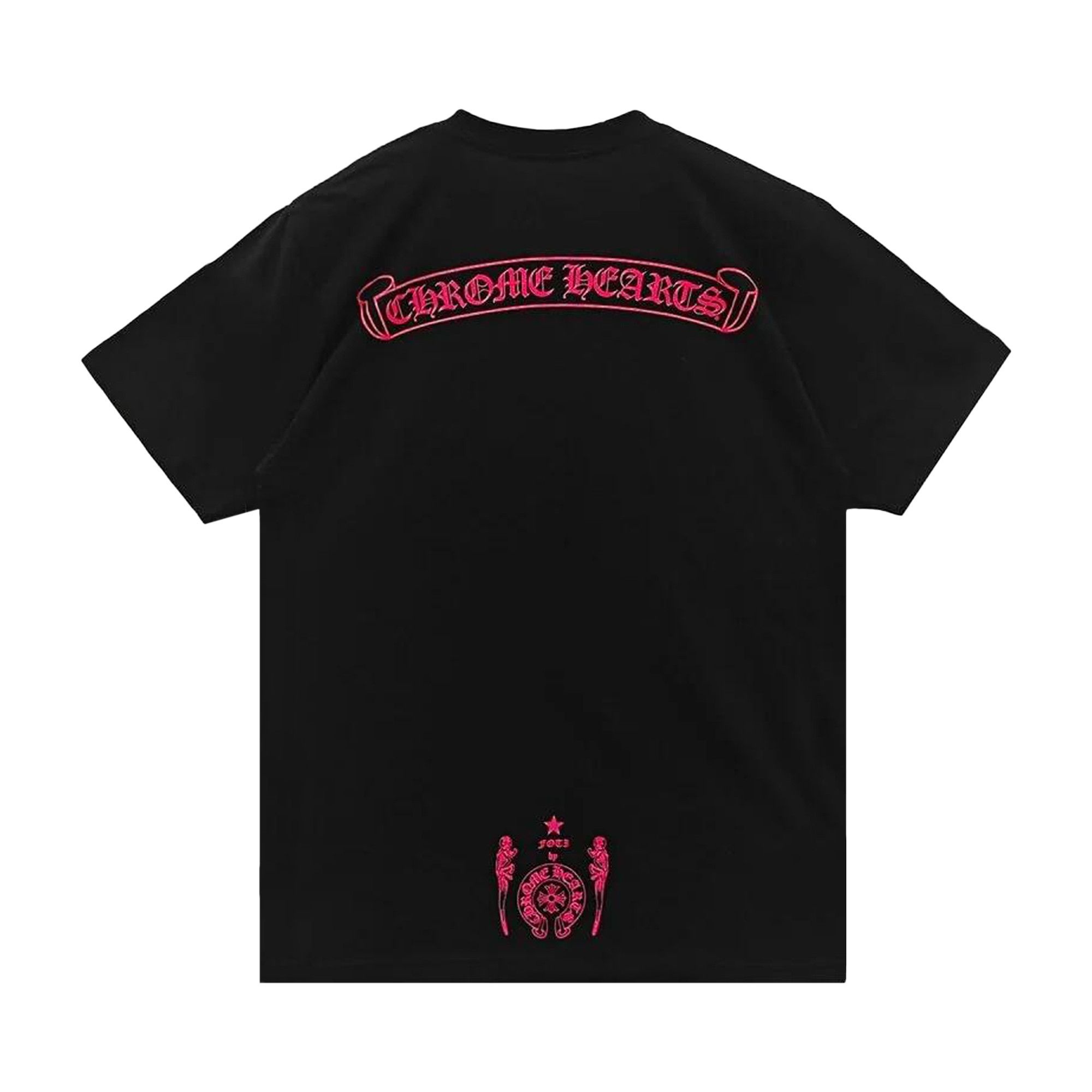 Chrome Hearts Foti Logo Short-Sleeve T-Shirt 'Black/Pink' - 2
