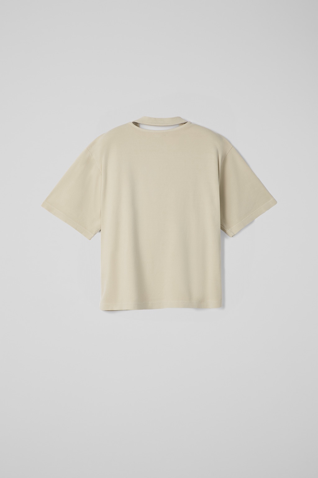 Beige Organic Cotton T-Shirt - 4