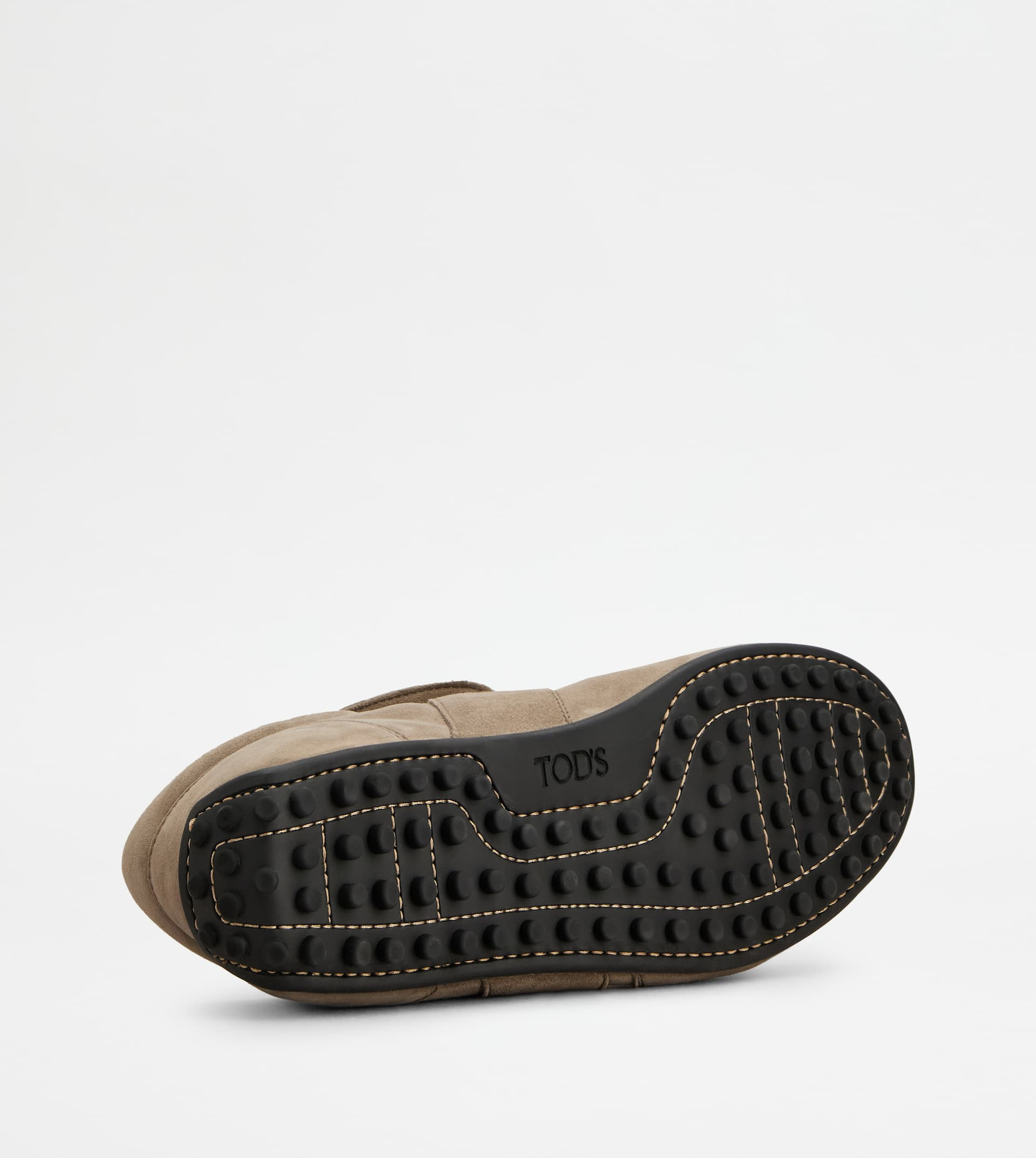 TOD'S T-MARATHON SNEAKERS IN PASHMY SUEDE - BROWN - 4