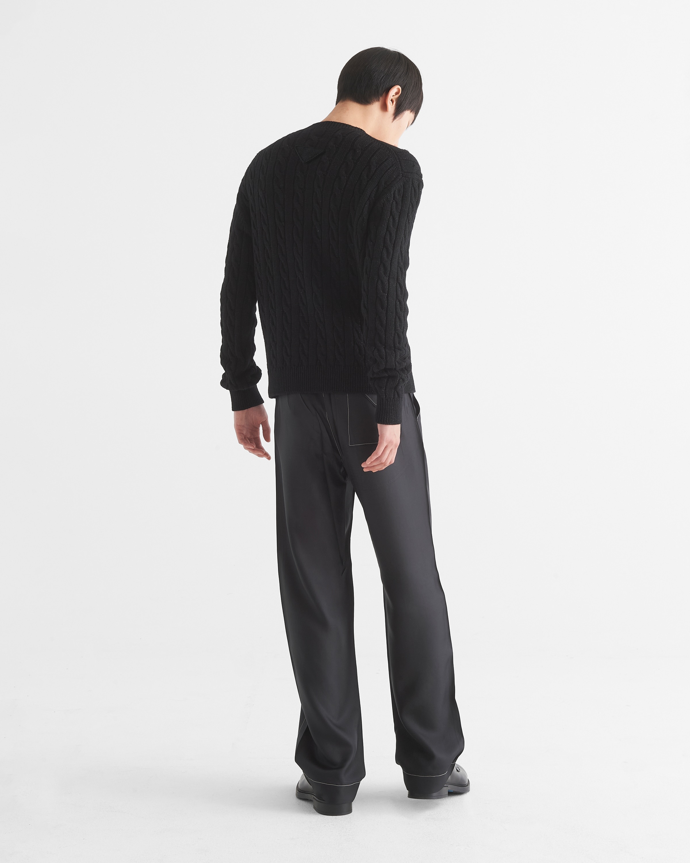 Cashmere and lamé crew-neck sweater - 5