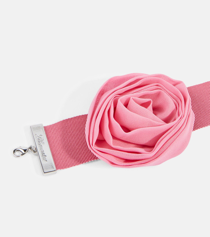 Rose canvas choker 4