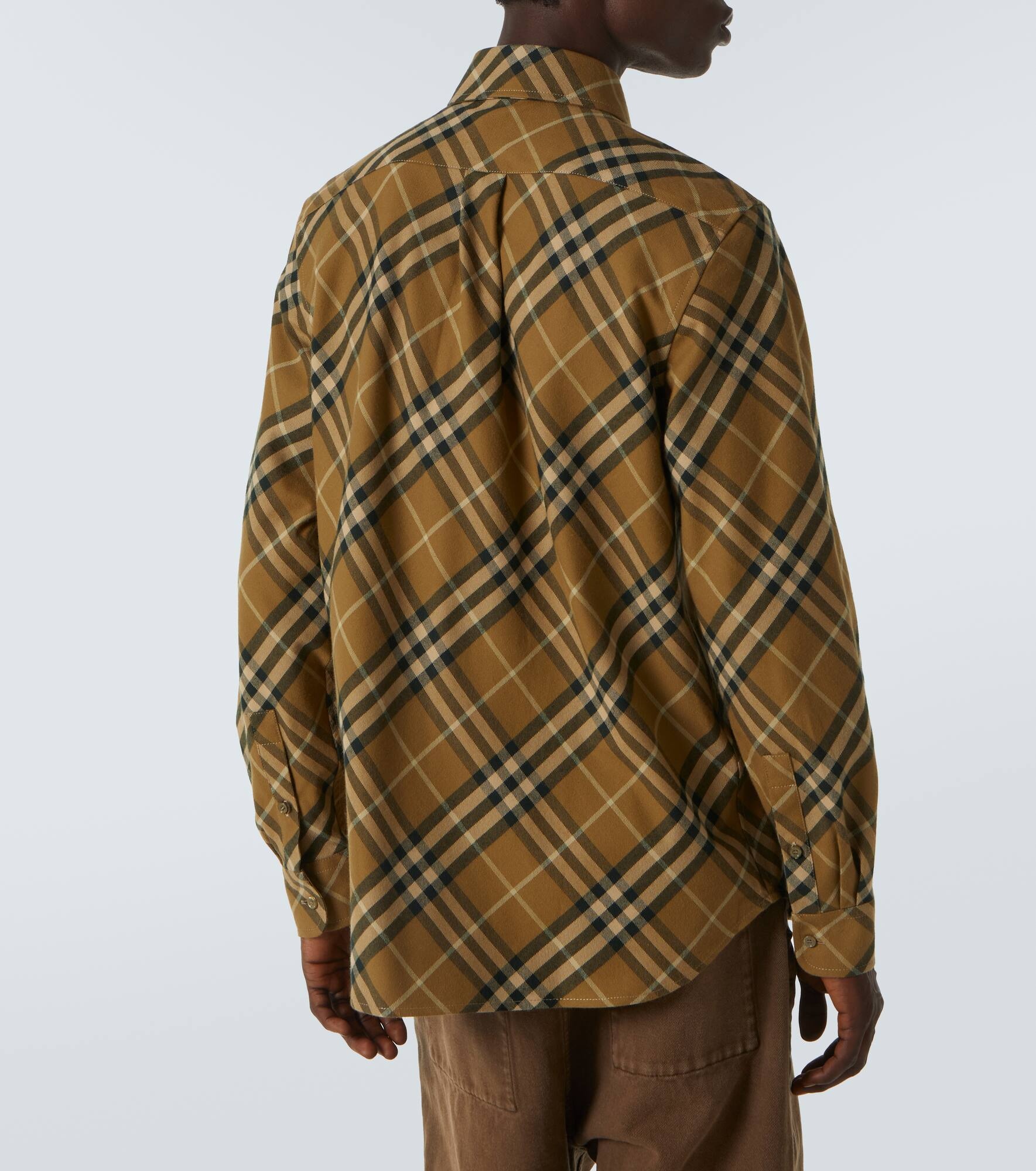 Burberry Check cotton twill T-shirt - 4