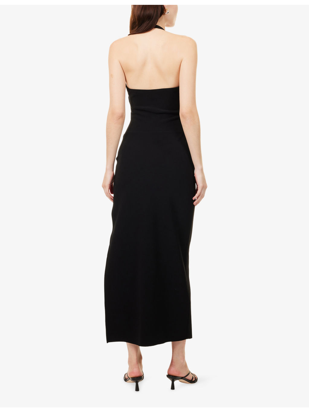 Ariven Halterneck Stretch-Woven Maxi Dress - 4
