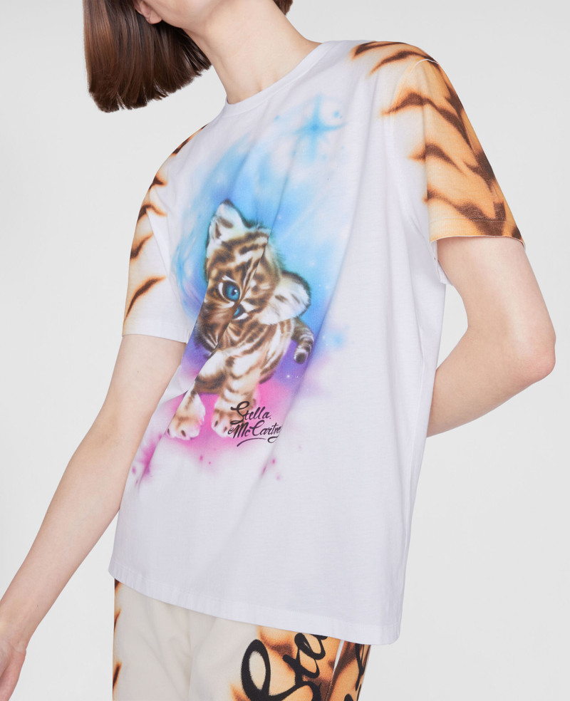 Tiger Print Cotton T-Shirt 3