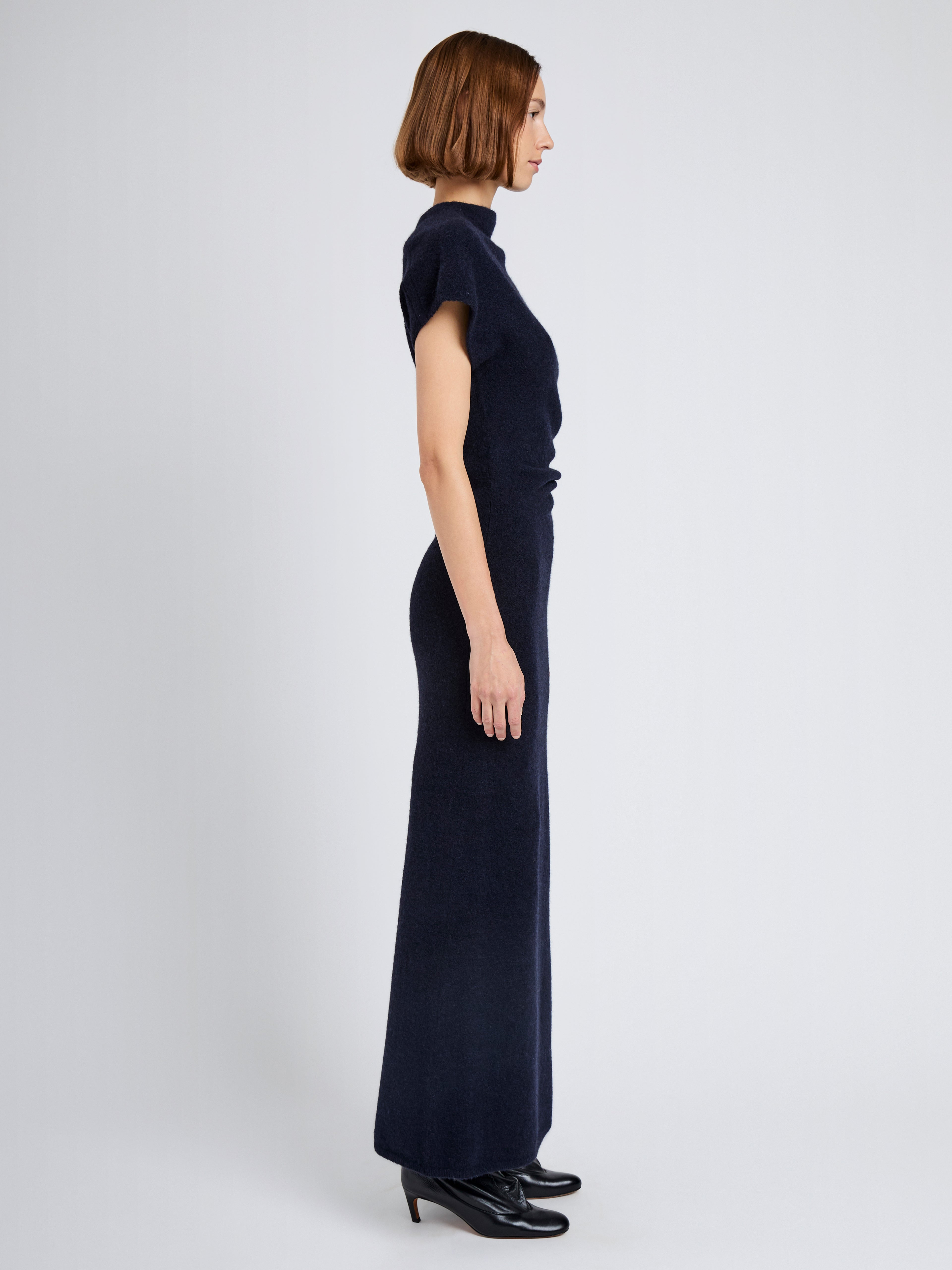 Abie Dress in Clean Boiled Wool - 3