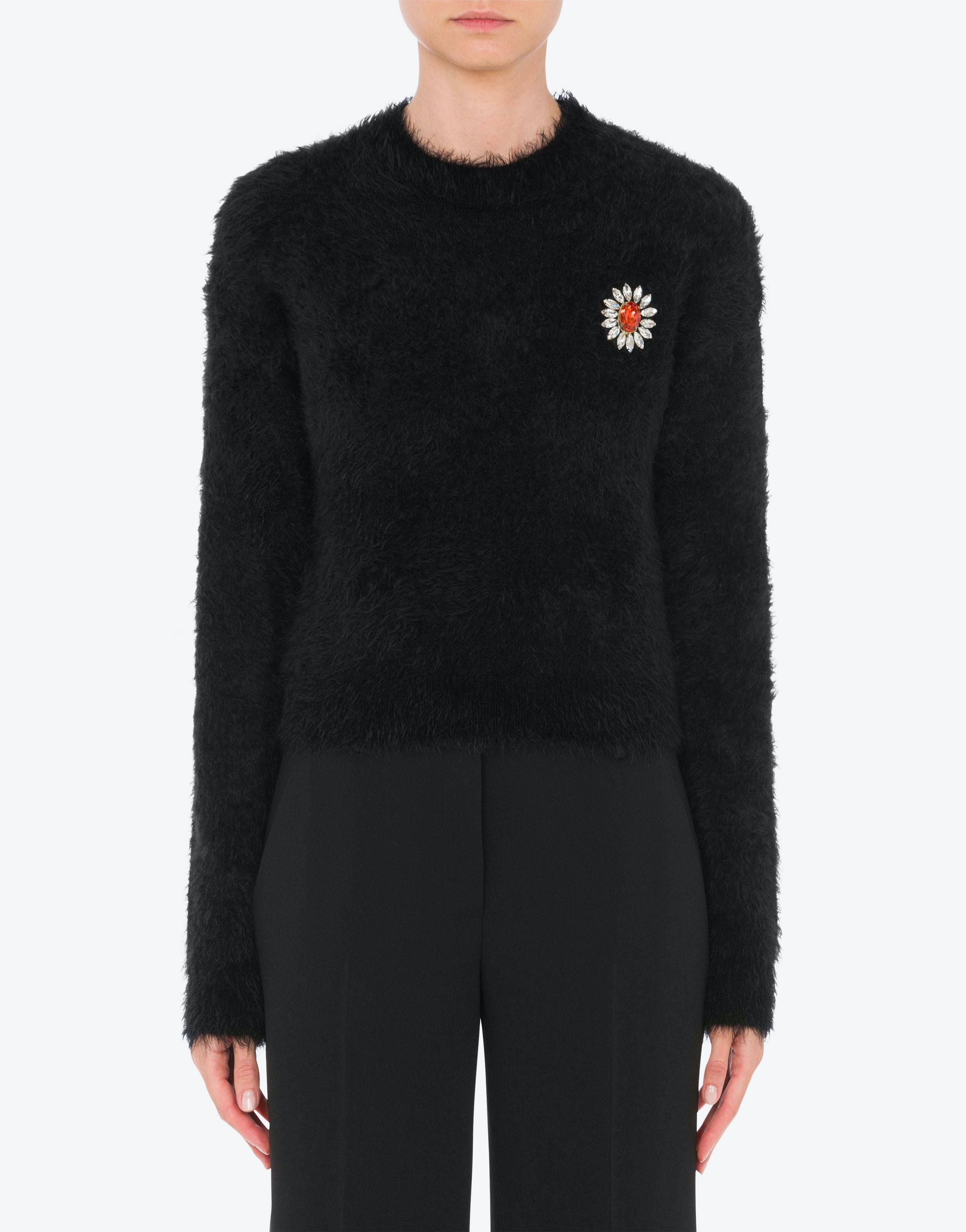 JEWEL FLOWER SOFT FABRIC JUMPER - 2
