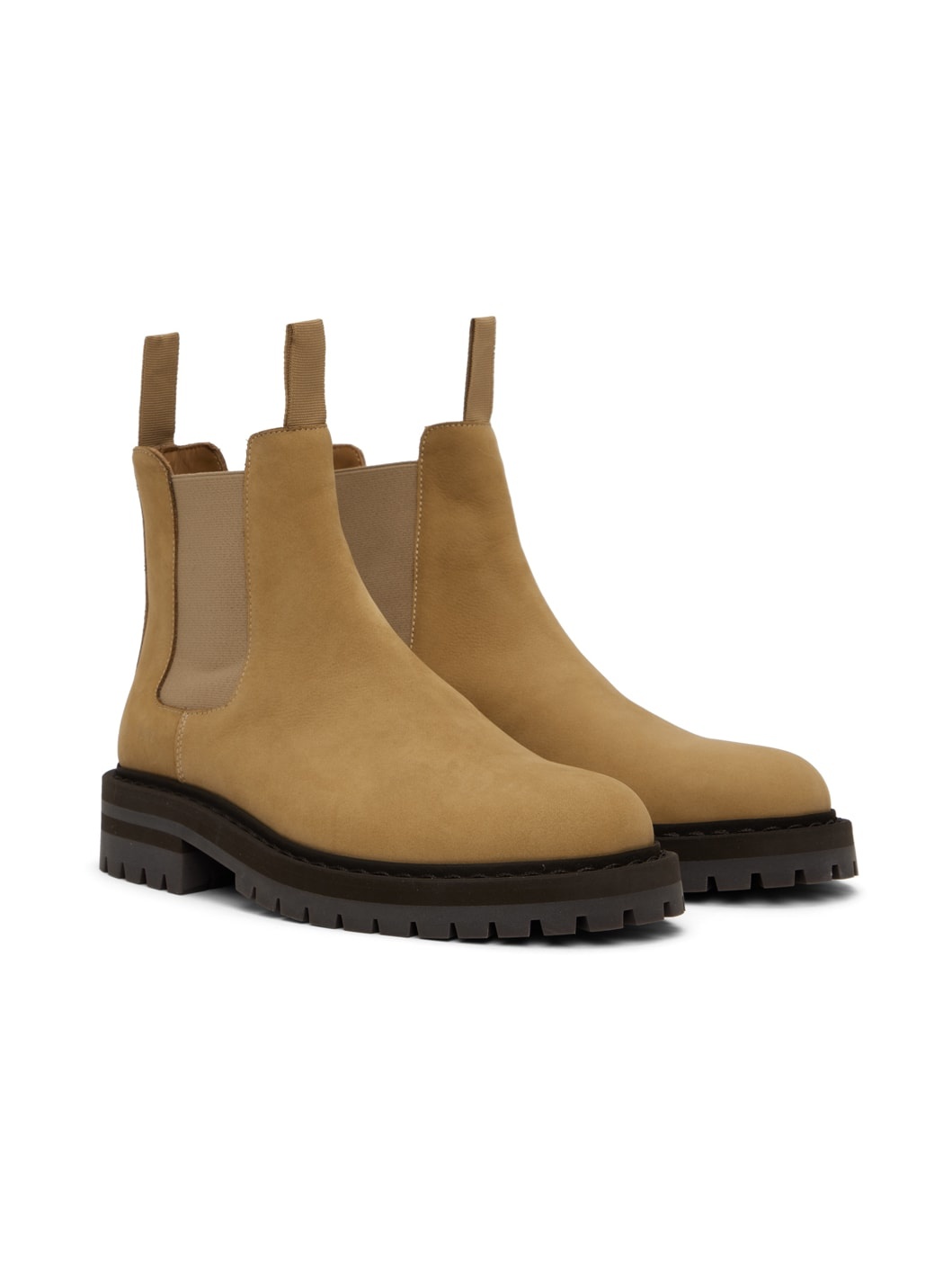 Tan Suede Chelsea Boots - 4