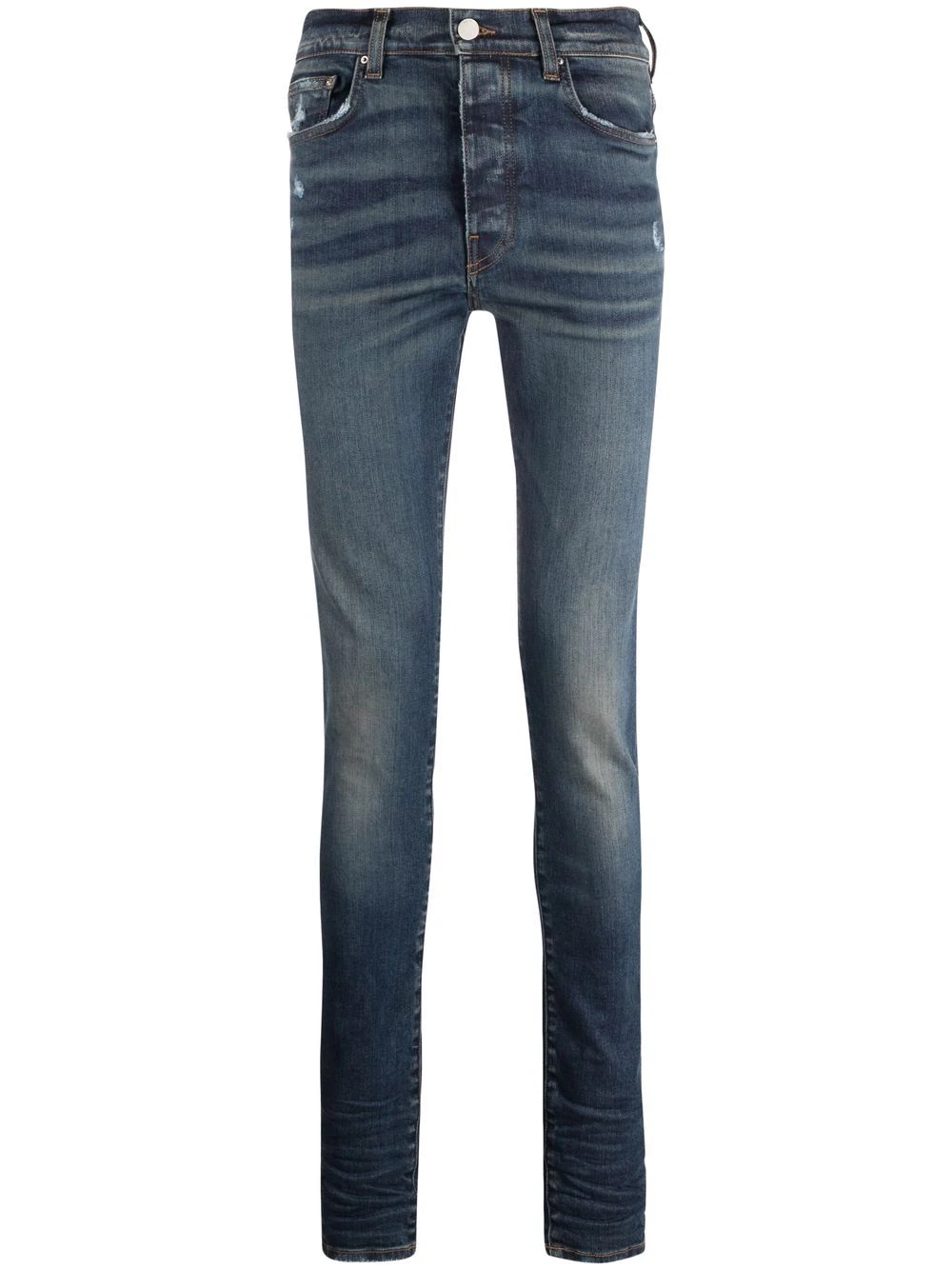 light-wash skinny jeans - 1