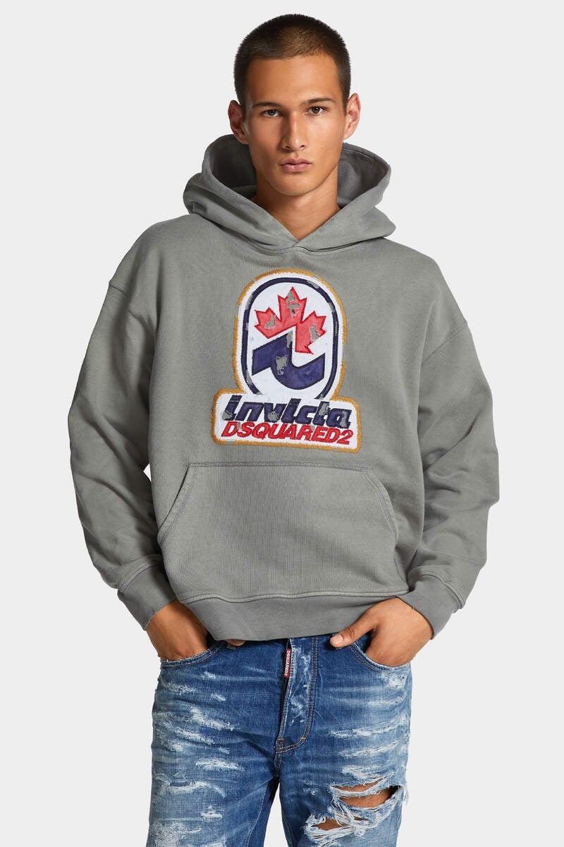 DYED AND DESTROYED AND DIRTY INVICTA LOOSE FIT HOODIE - 3
