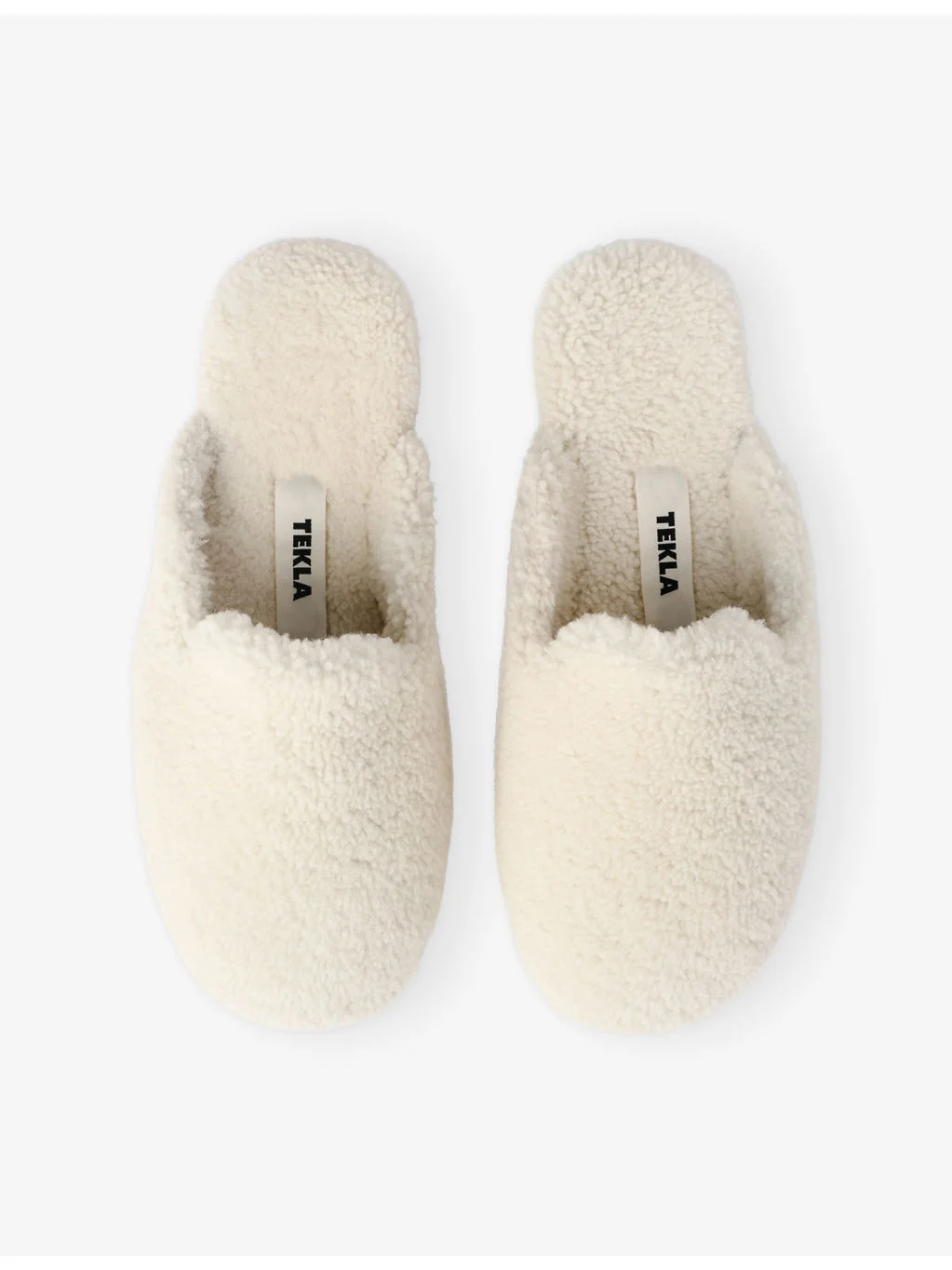 Cushioned Shearling Slippers - 1
