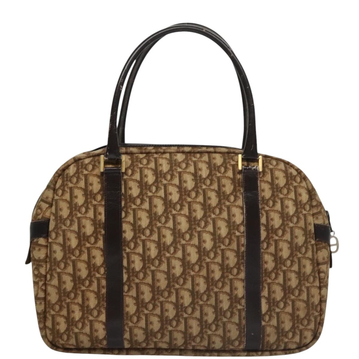 DIOR Trotter Canvas Hand Bag Brown - 2