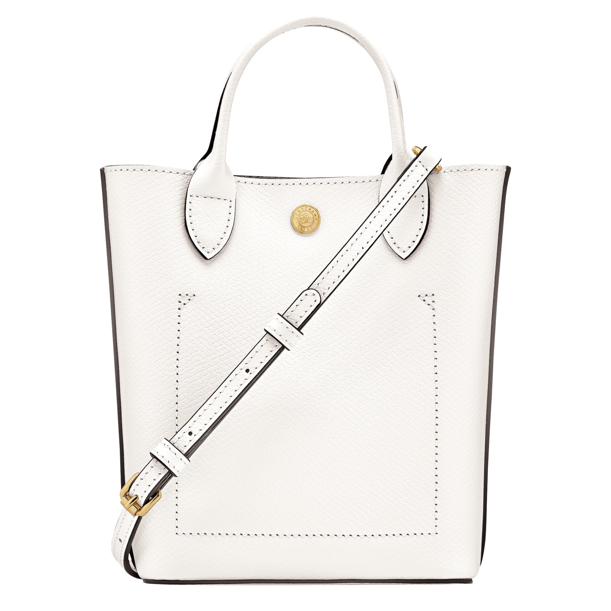Épure XS Tote bag White - Leather - 4