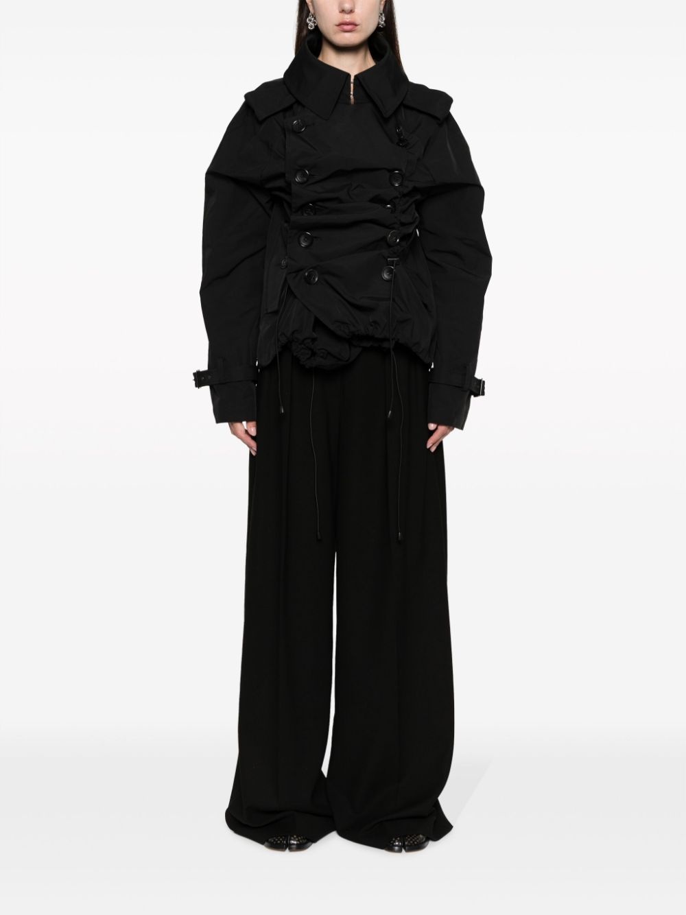 ruched padded jacket - 2
