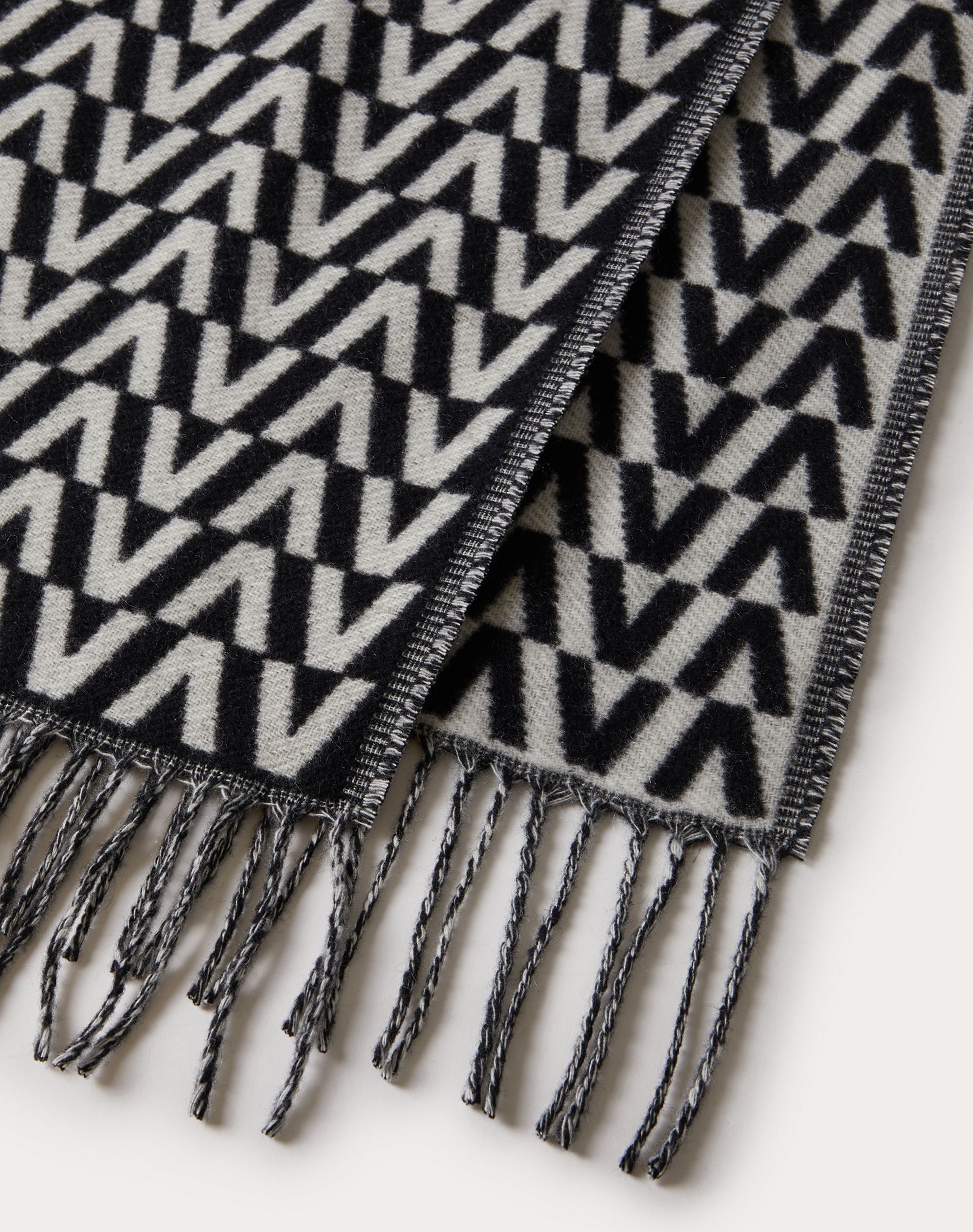 CASHMERE OPTICAL VALENTINO SCARF - 2