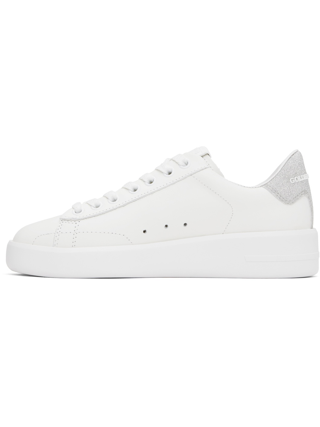 White & Silver Purestar Sneakers - 3