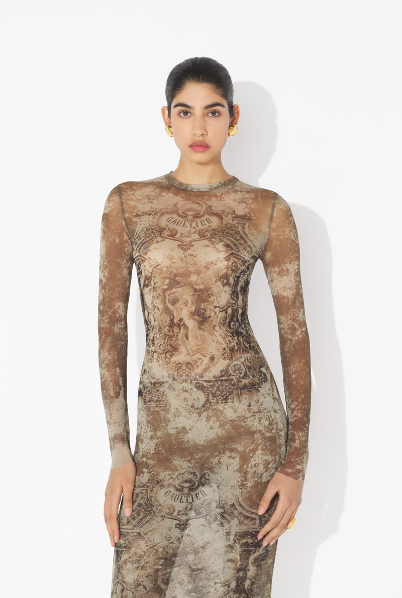 Jean Paul Gaultier THE LONG BEIGE MÉDAILLON DRESS outlook