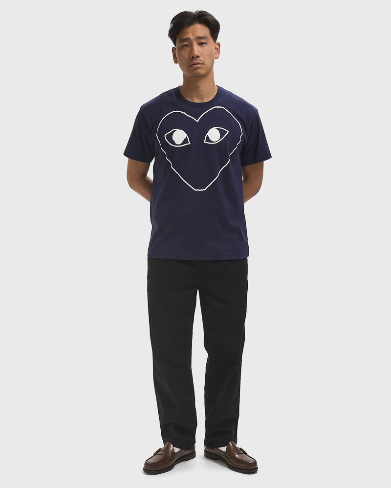 Comme des Garçons PLAY LOGO PRINT KNIT TEE outlook