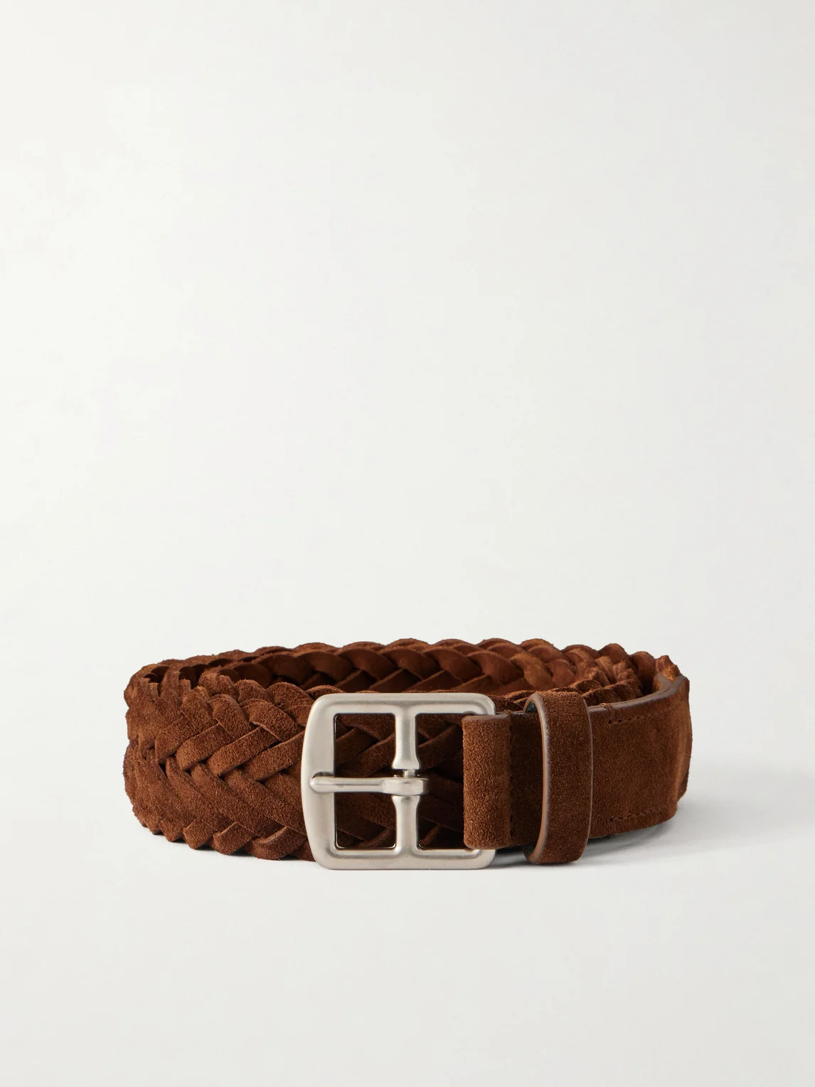 3cm Woven Suede Belt - 1