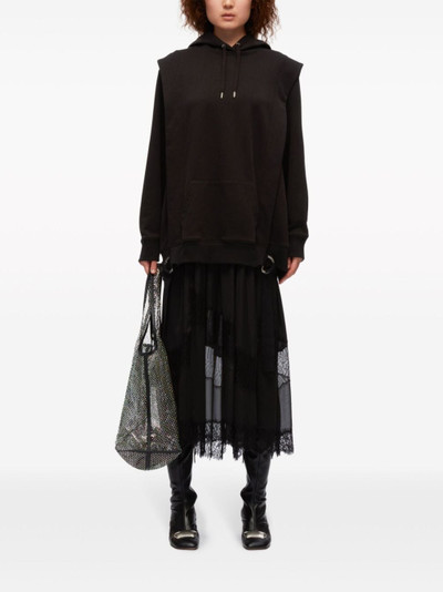 3.1 Phillip Lim layered lace-detail cotton dress outlook
