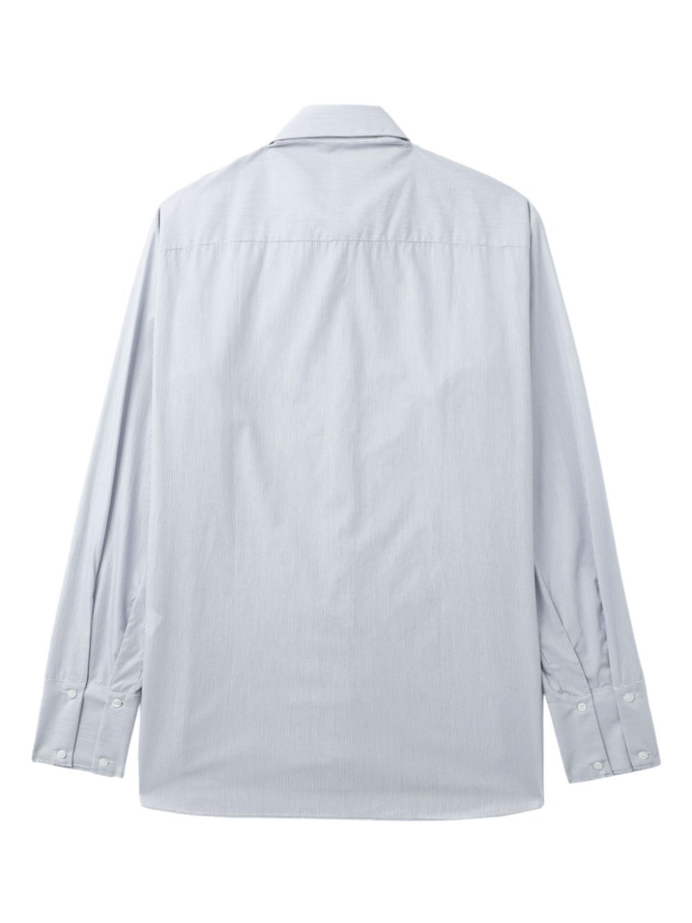 classic collar striped cotton shirt - 6