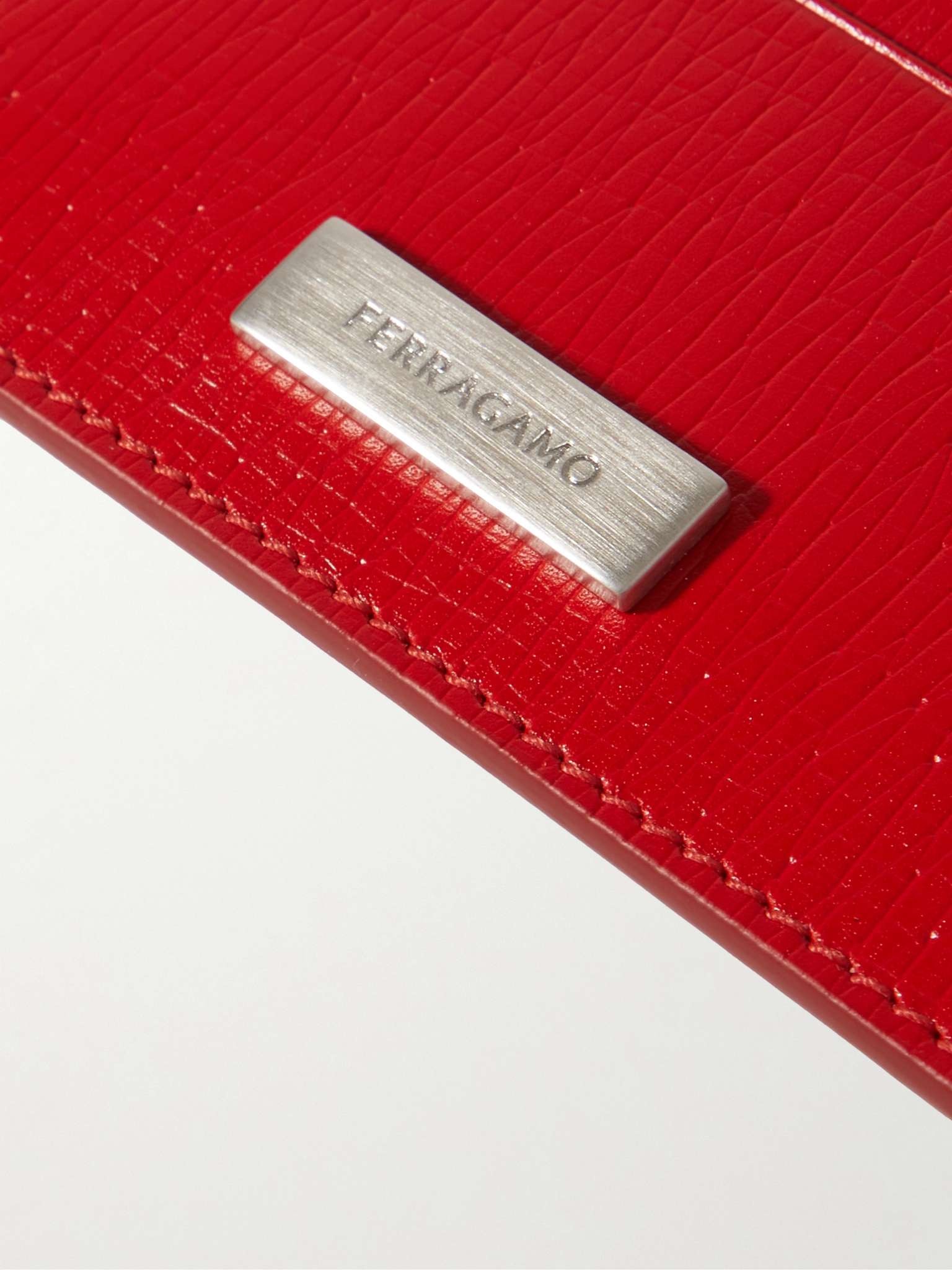 Gancini Logo-Embellished Textured-Leather Cardholder - 4