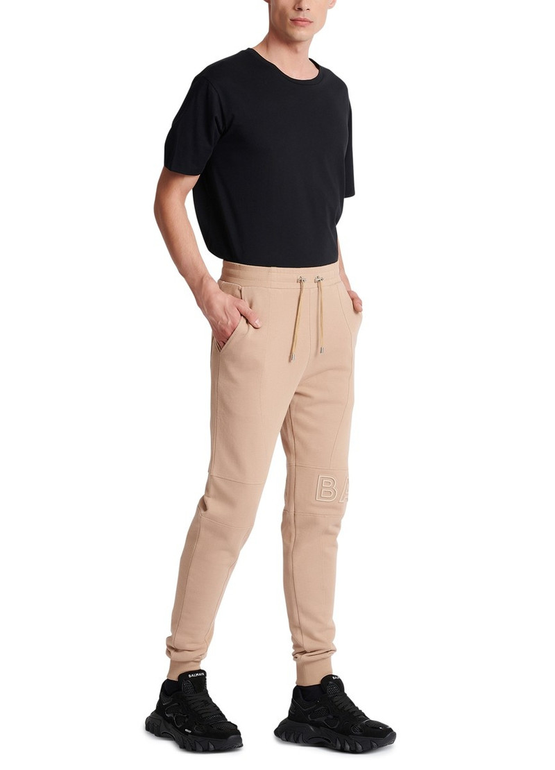Embossed Balmain logo jogging bottoms 7