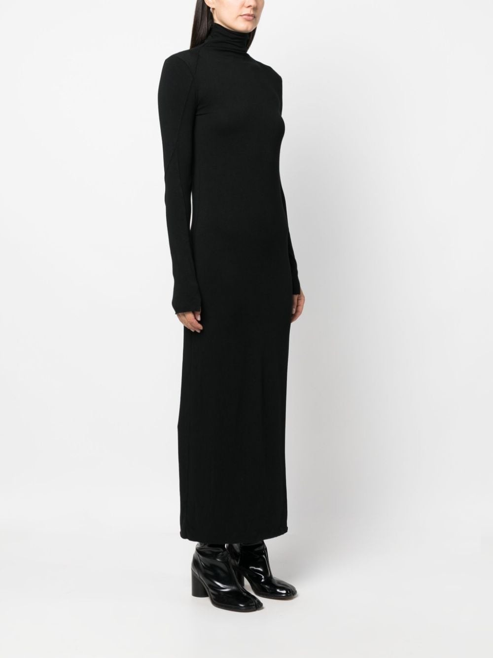 roll-neck jersey maxi dress - 3