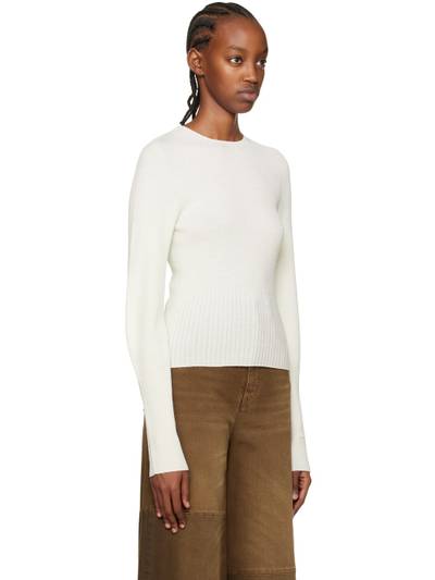 LOW CLASSIC Off-White Slim Side Sweater outlook