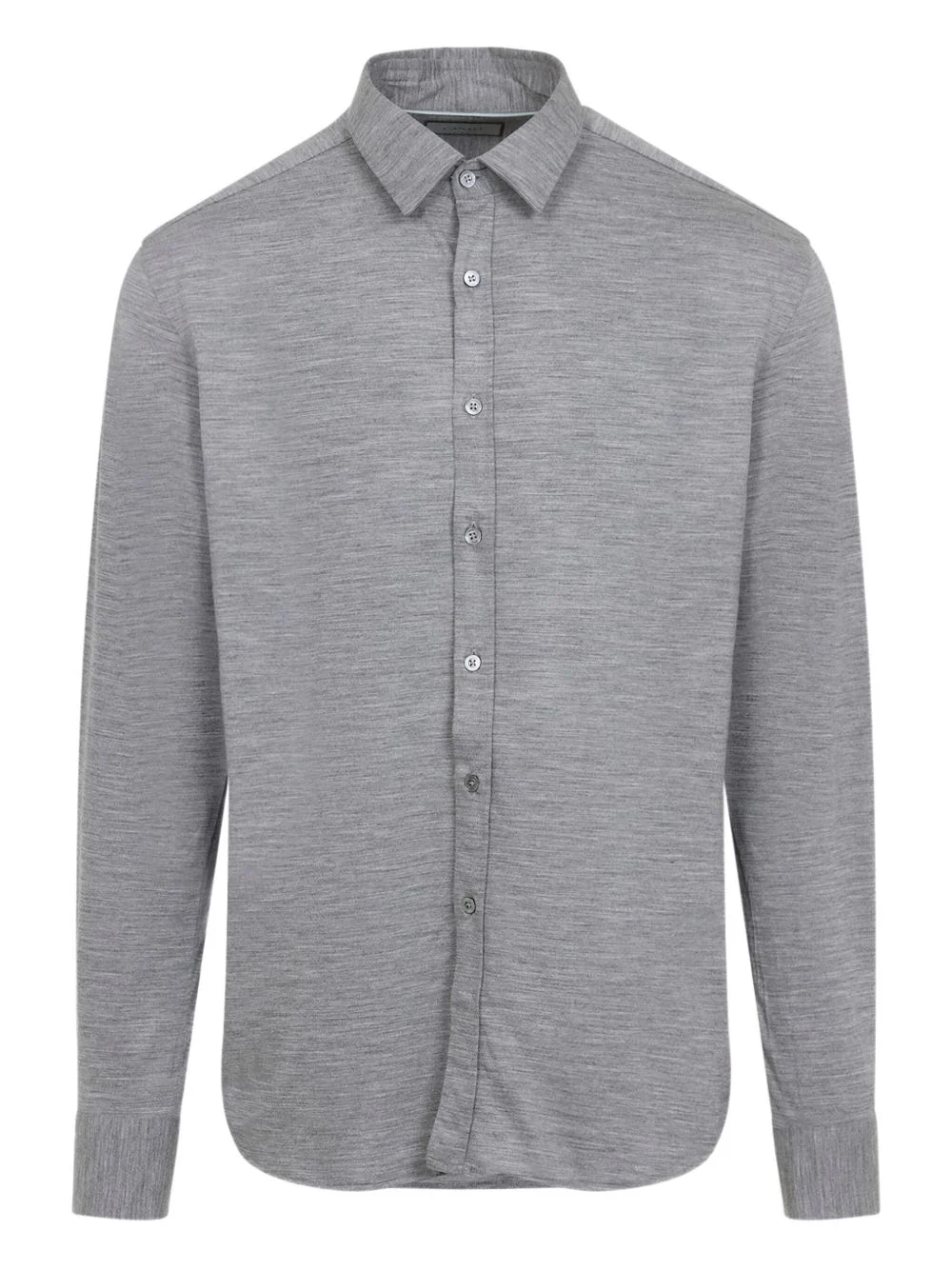 long-sleeved wool shirt - 1