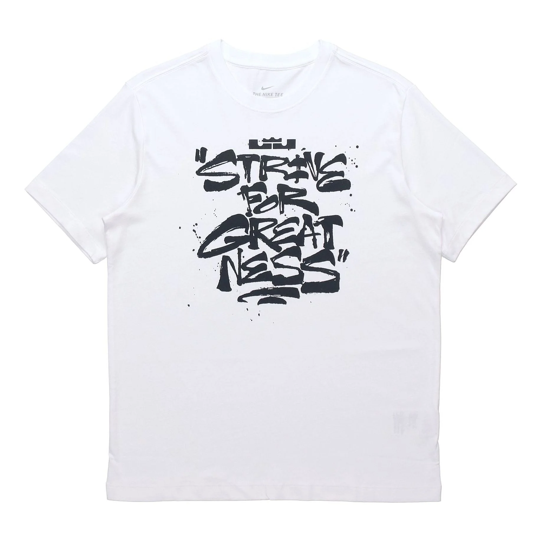 Men's Nike Lebron Strive for Greatness Basketball Sports Alphabet Printing Round Neck Short Sleeve W - 1
