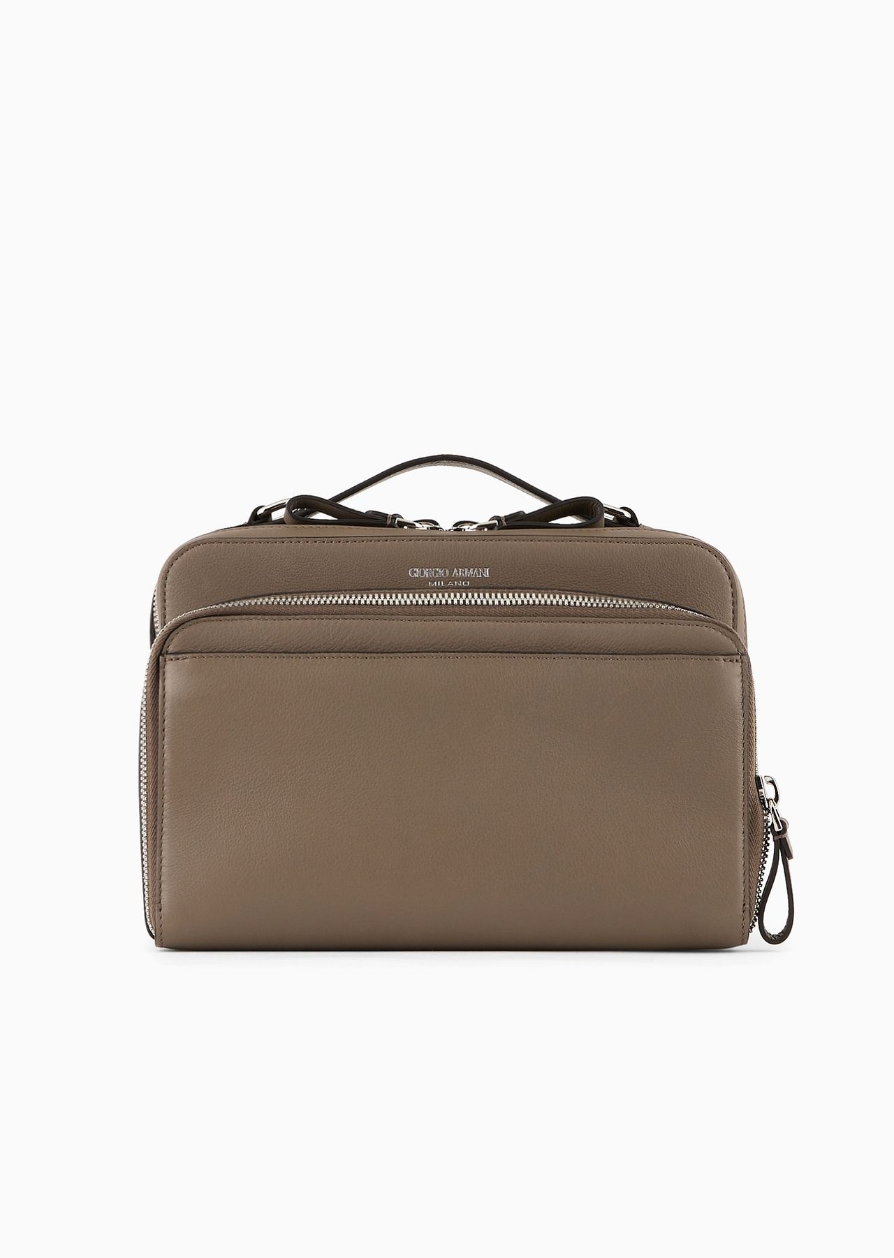 Medium leather shoulder bag - 1