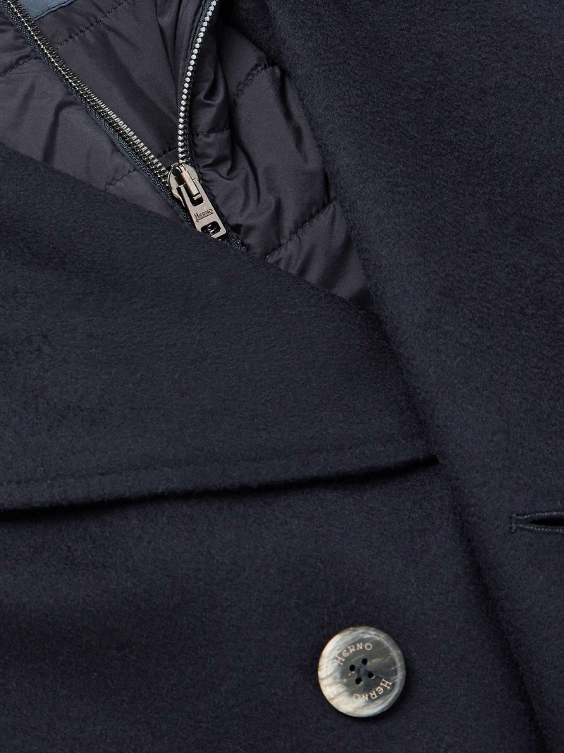 Brushed Wool and Cashmere-Blend Peacoat 5