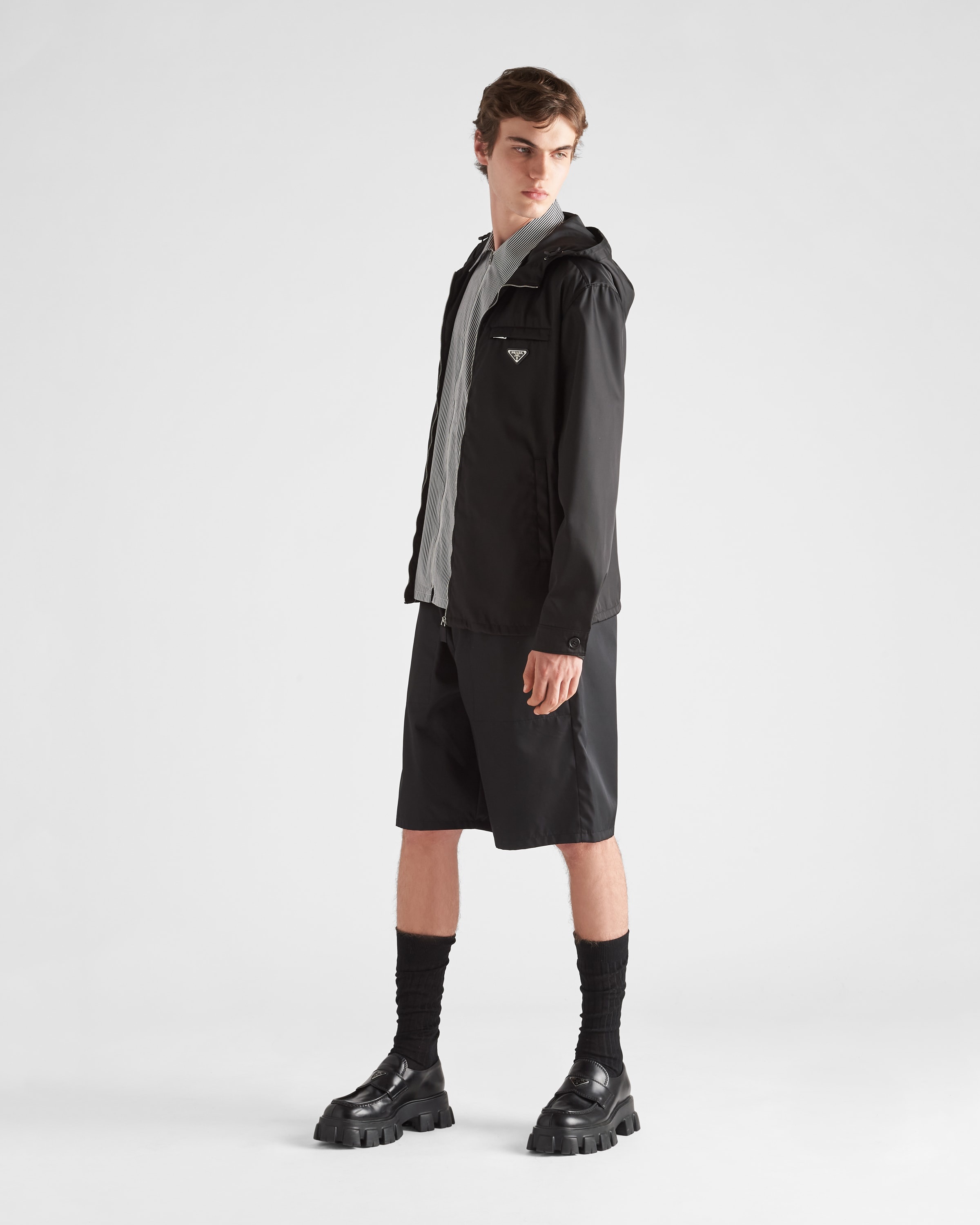 Re-Nylon hooded blouson jacket - 2