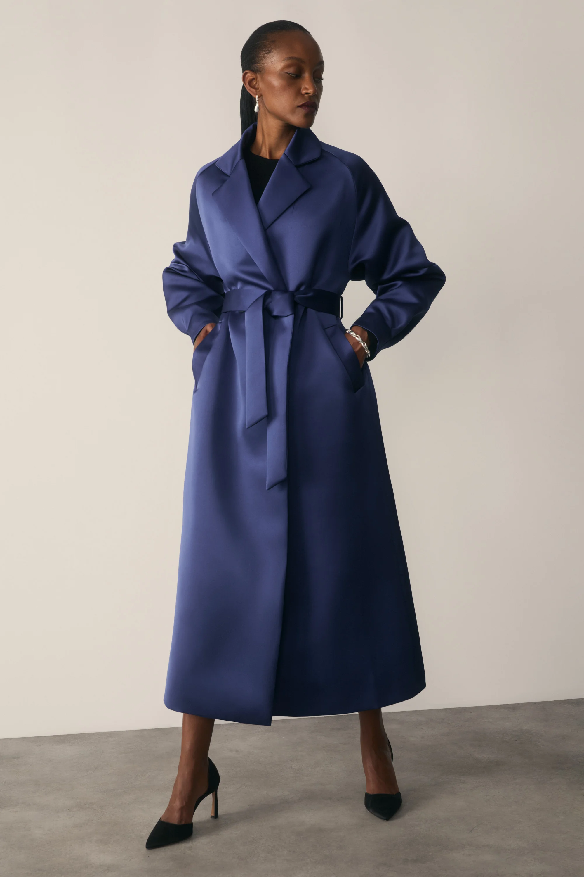 Celier Satin Coat - 1