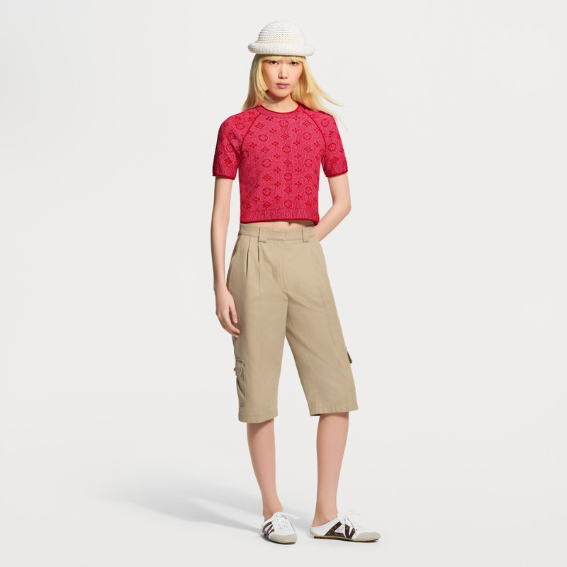 Louis Vuitton Monogram Tweed-Effect Knit Top outlook