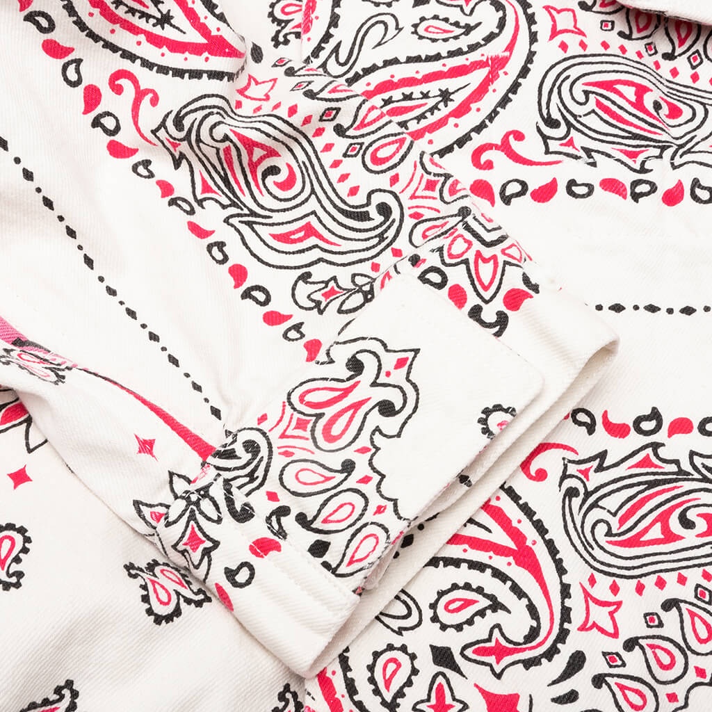 SACAI BANDANA PRINT BLOUSON - OFF WHITE - 6