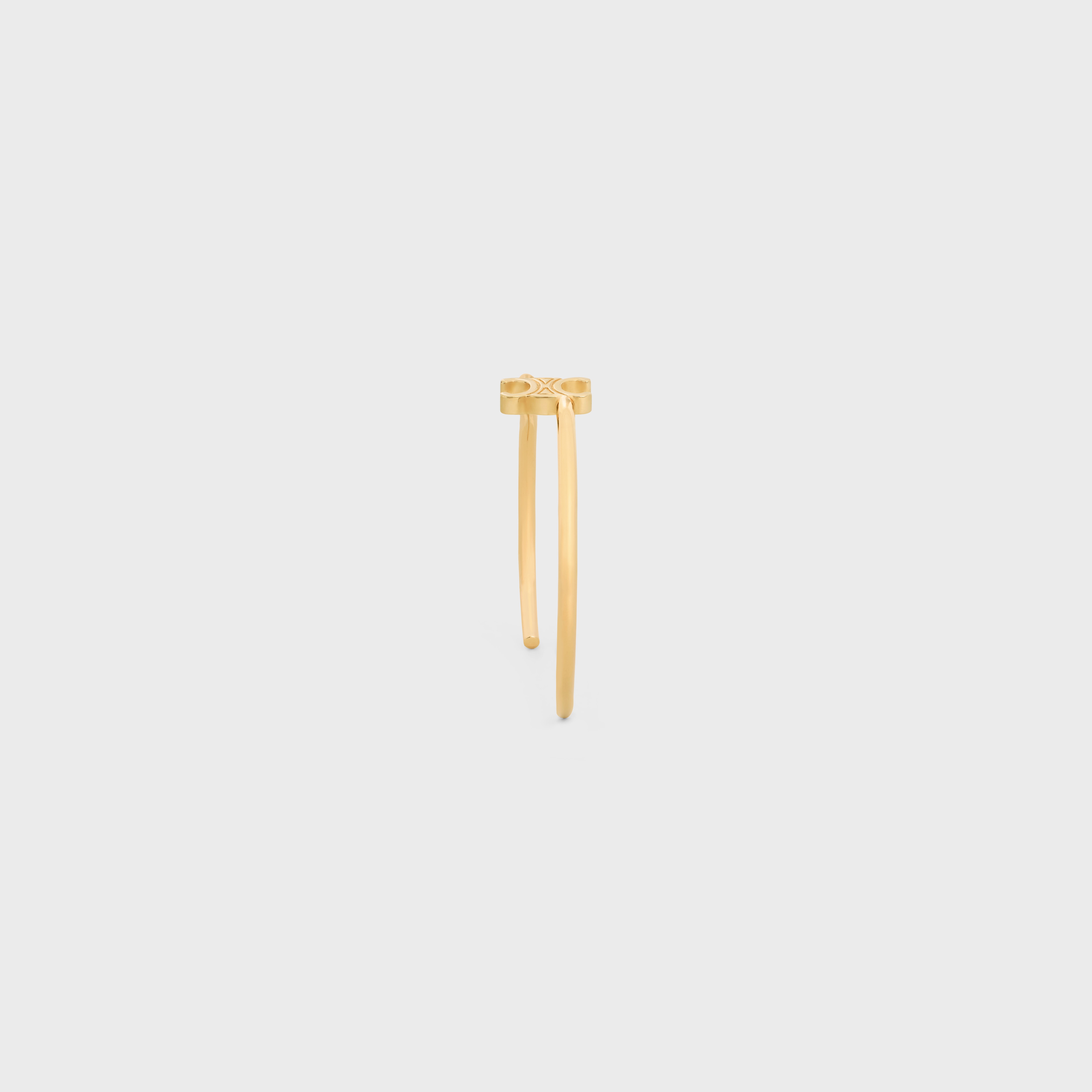 ブレスレット CELINE Triomphe asymmetric in brass cuff with gold finish CELINE | TRIOMPHE ASYMMETRIC CUFF IN BRASS WITH GOLD FINISH
