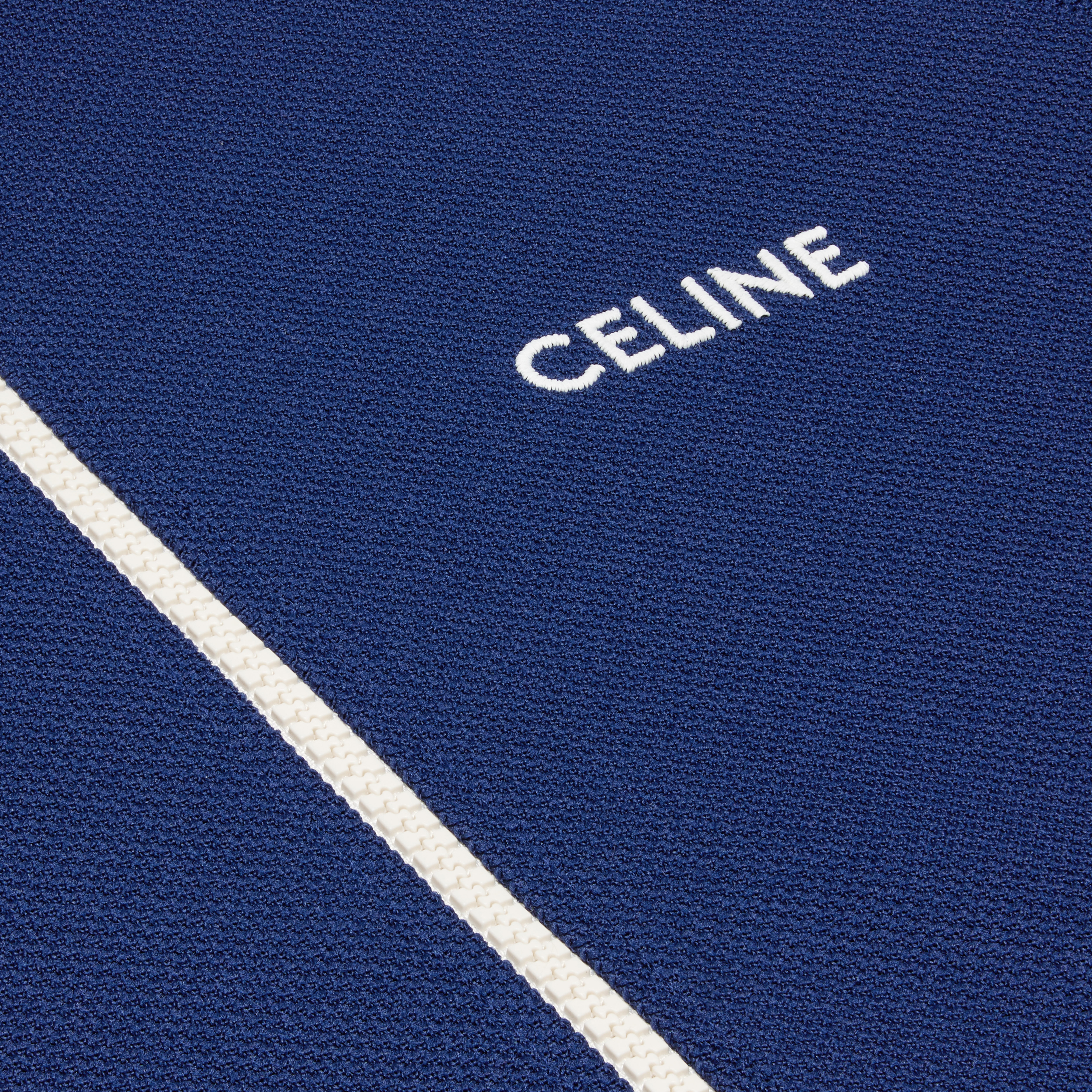 cropped tracksuit jacket in texturized jersey - 4