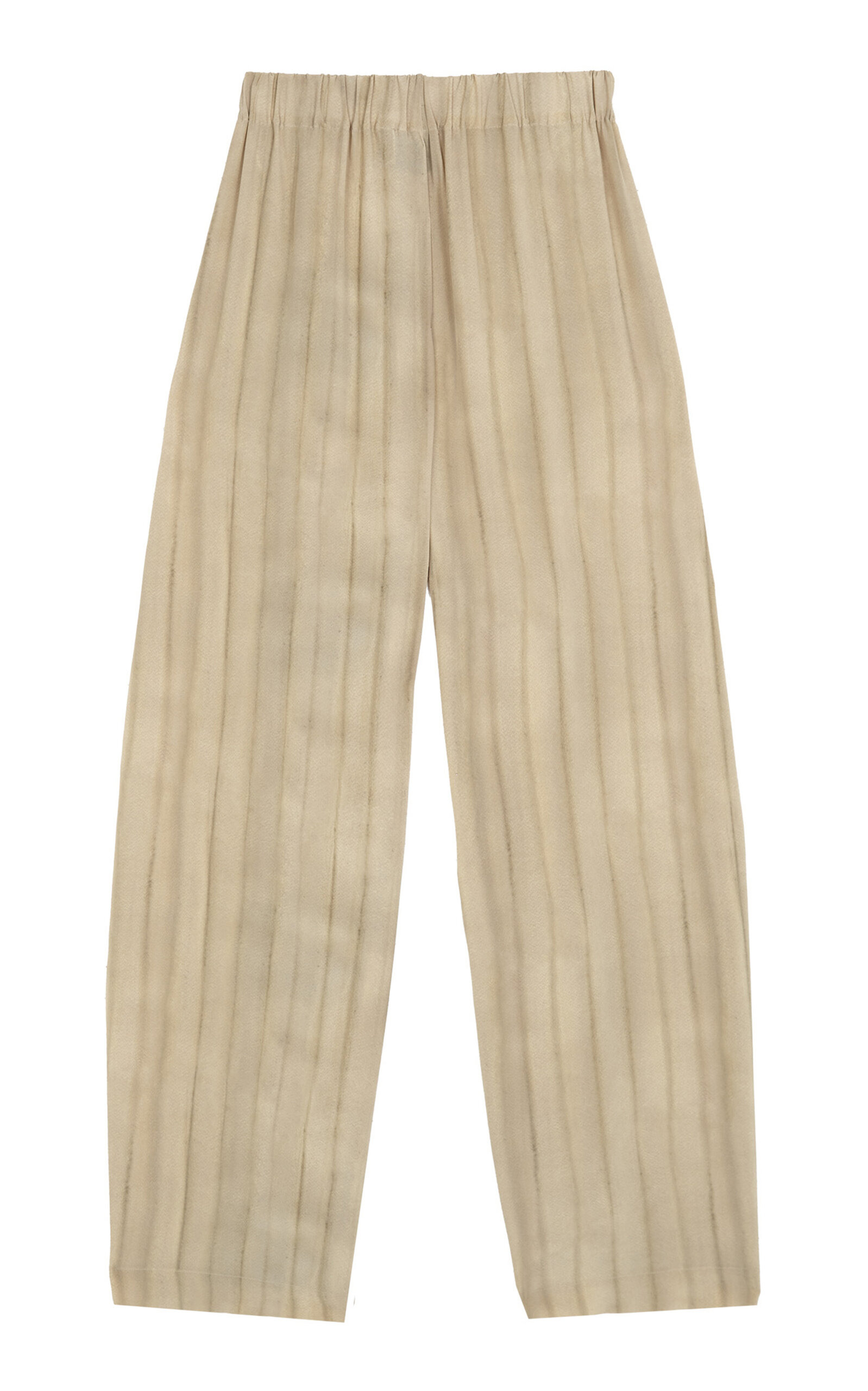 Fedra Striped Silk Wide-Leg Pants stripe - 5