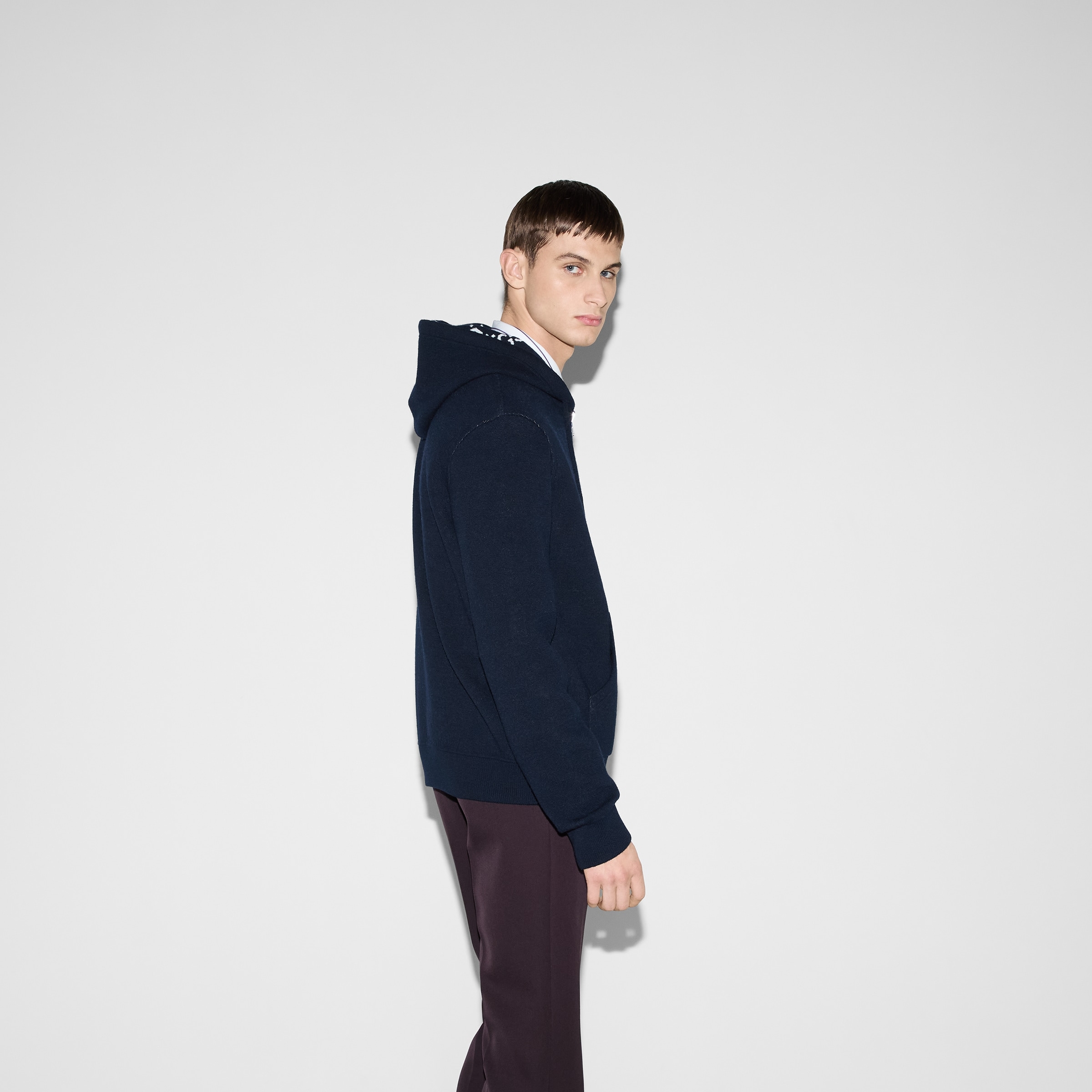 Reversible GG wool hooded zip jacket - 4