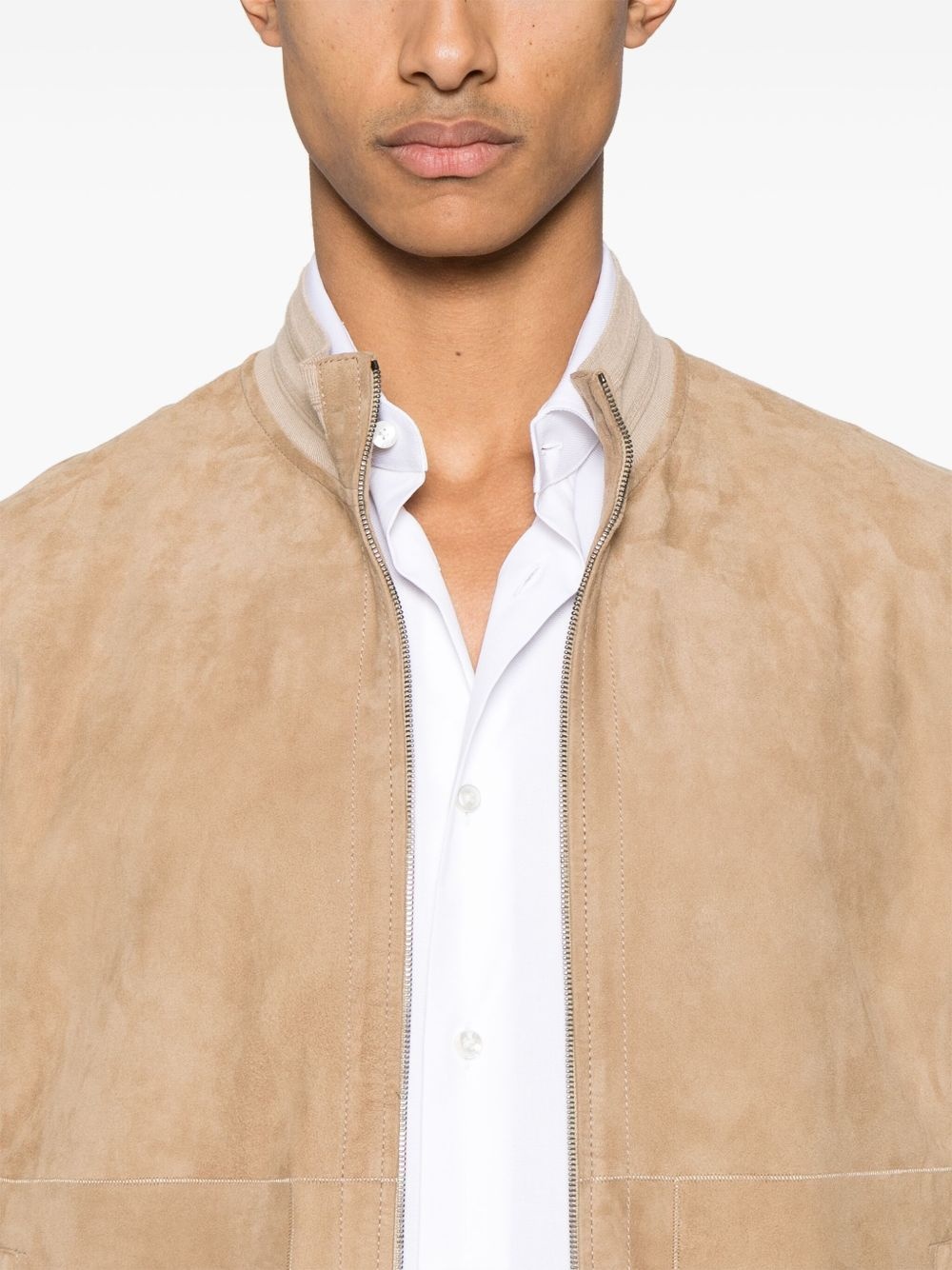 suede bomber jacket - 5