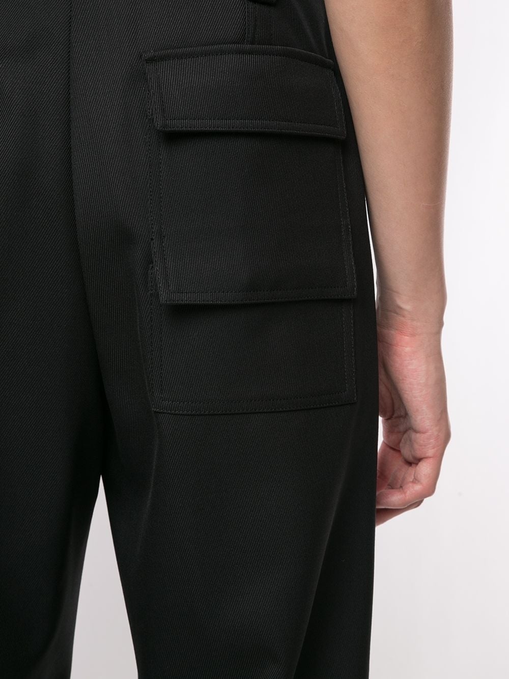 split-hem straight leg trousers - 5