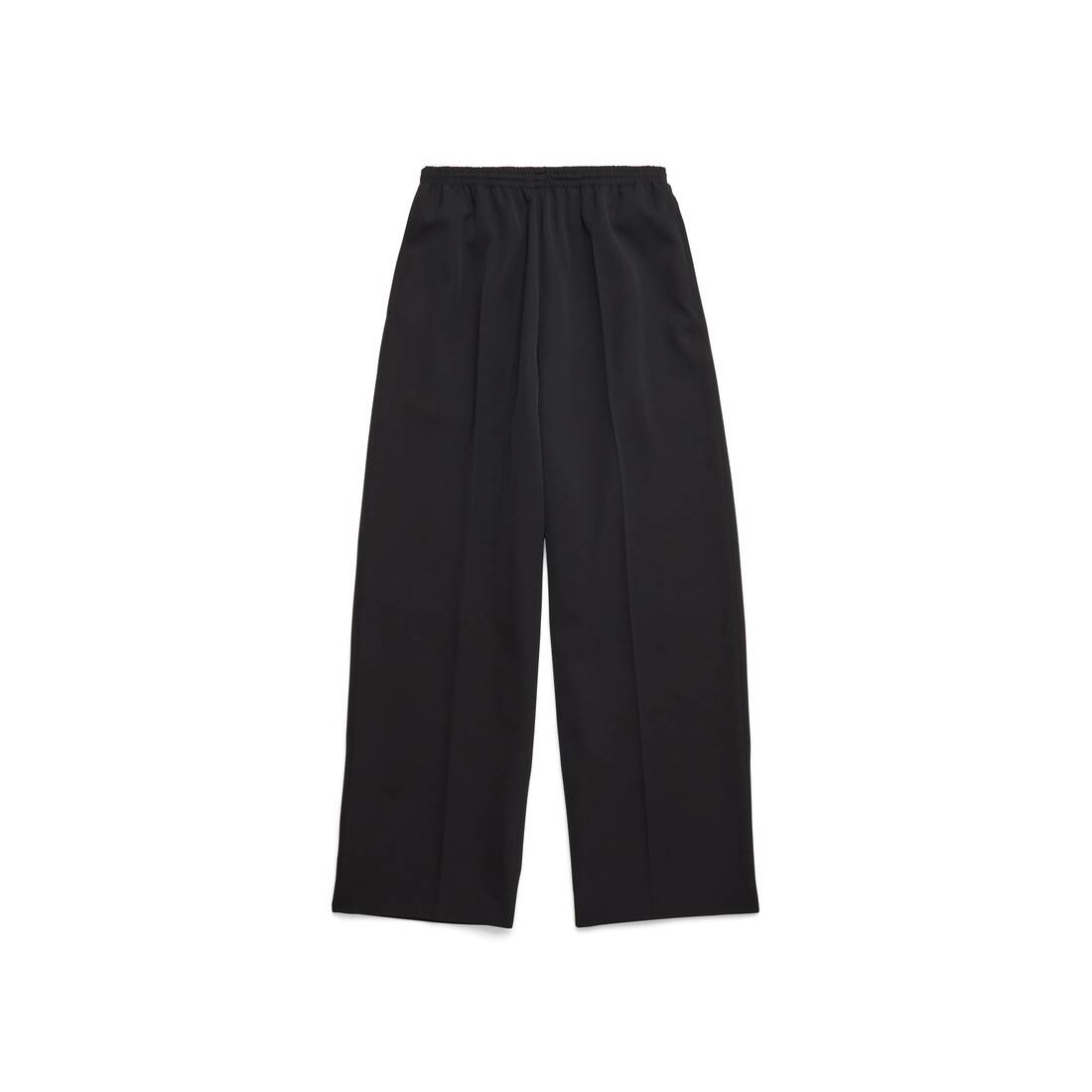 Elastic Waist Pants in Black - 1