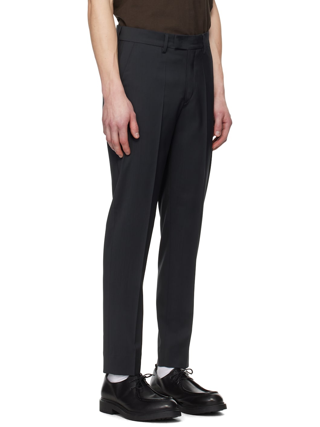 Gray Capovae Tropical Trousers - 2