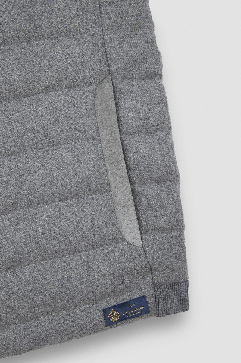 PADDED GILET IN WOOL AND CASHMERE 7