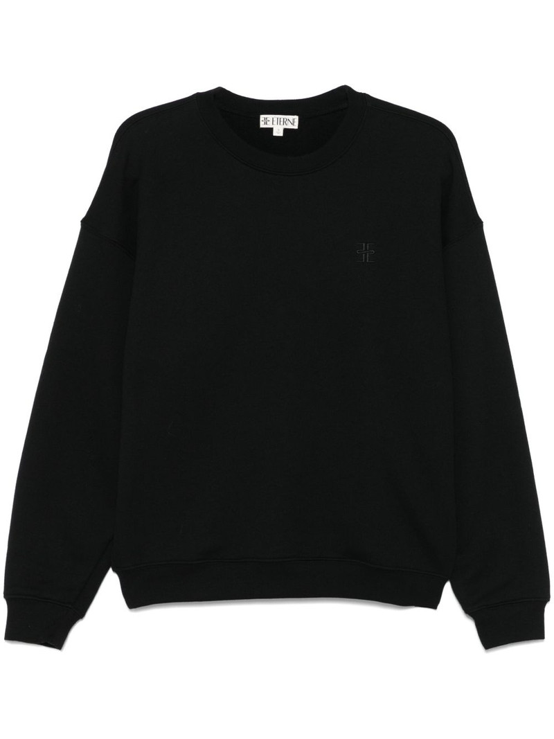 embroidered-logo sweatshirt - 1