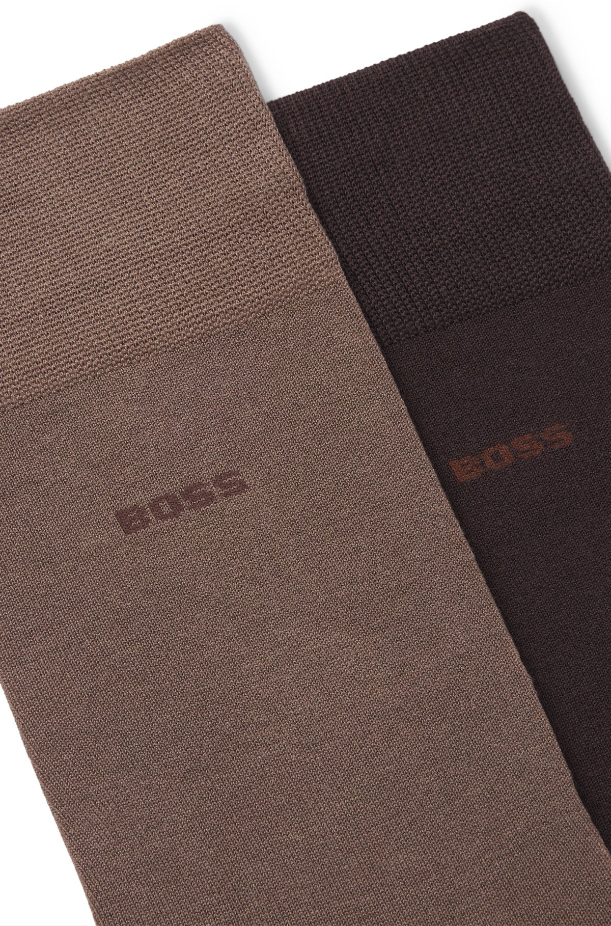 TWO-PACK OF REGULAR-LENGTH SOCKS IN A MERCERIZED-COTTON - 2